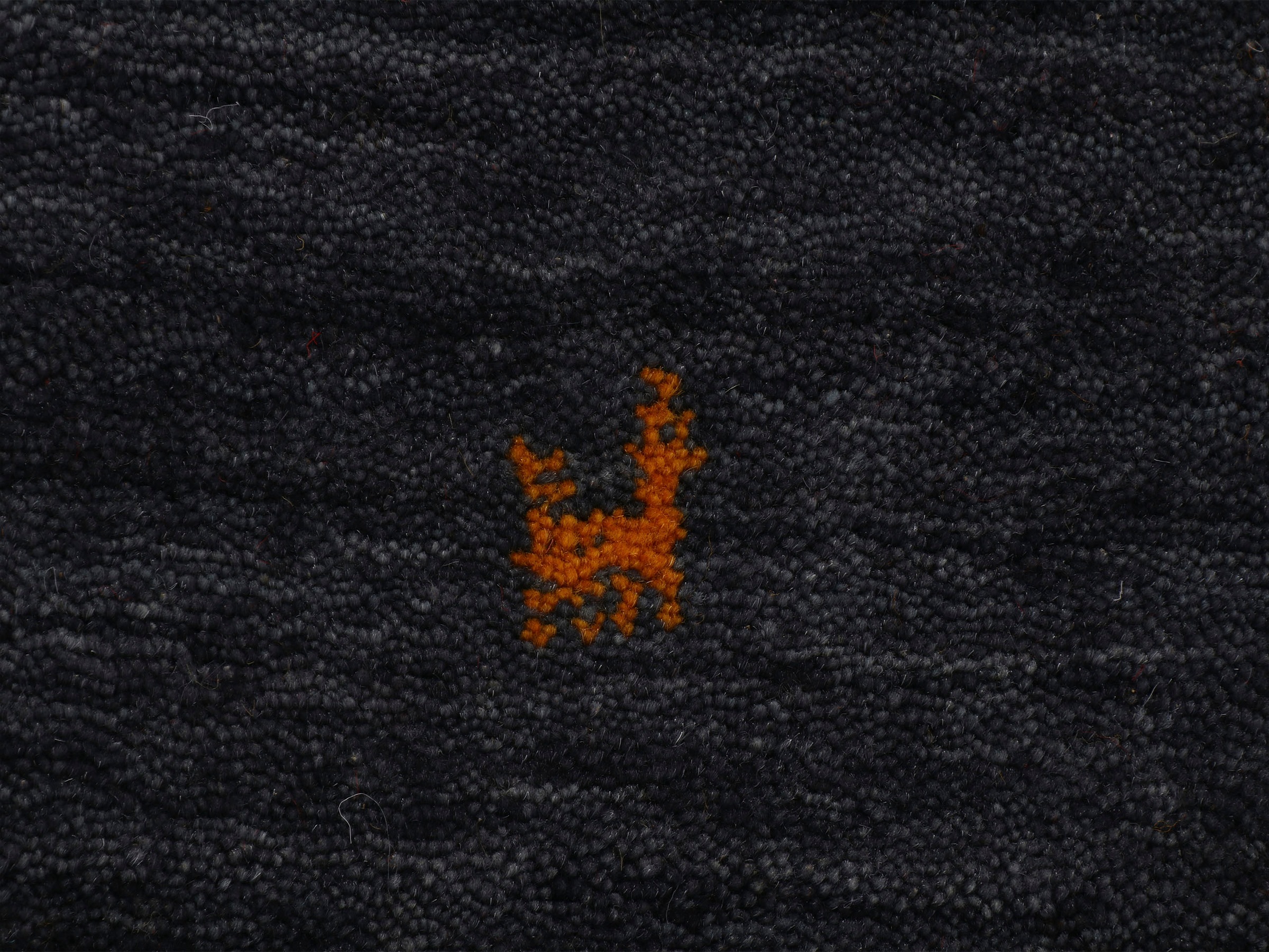 carpetfine Wollteppich »Gabbeh Uni, auch als Läufer erhältlich«, rechteckig, 15 mm Höhe, reine Wolle, handgewebt, Gabbeh Loom Tiermotiv, große Farbauswahl