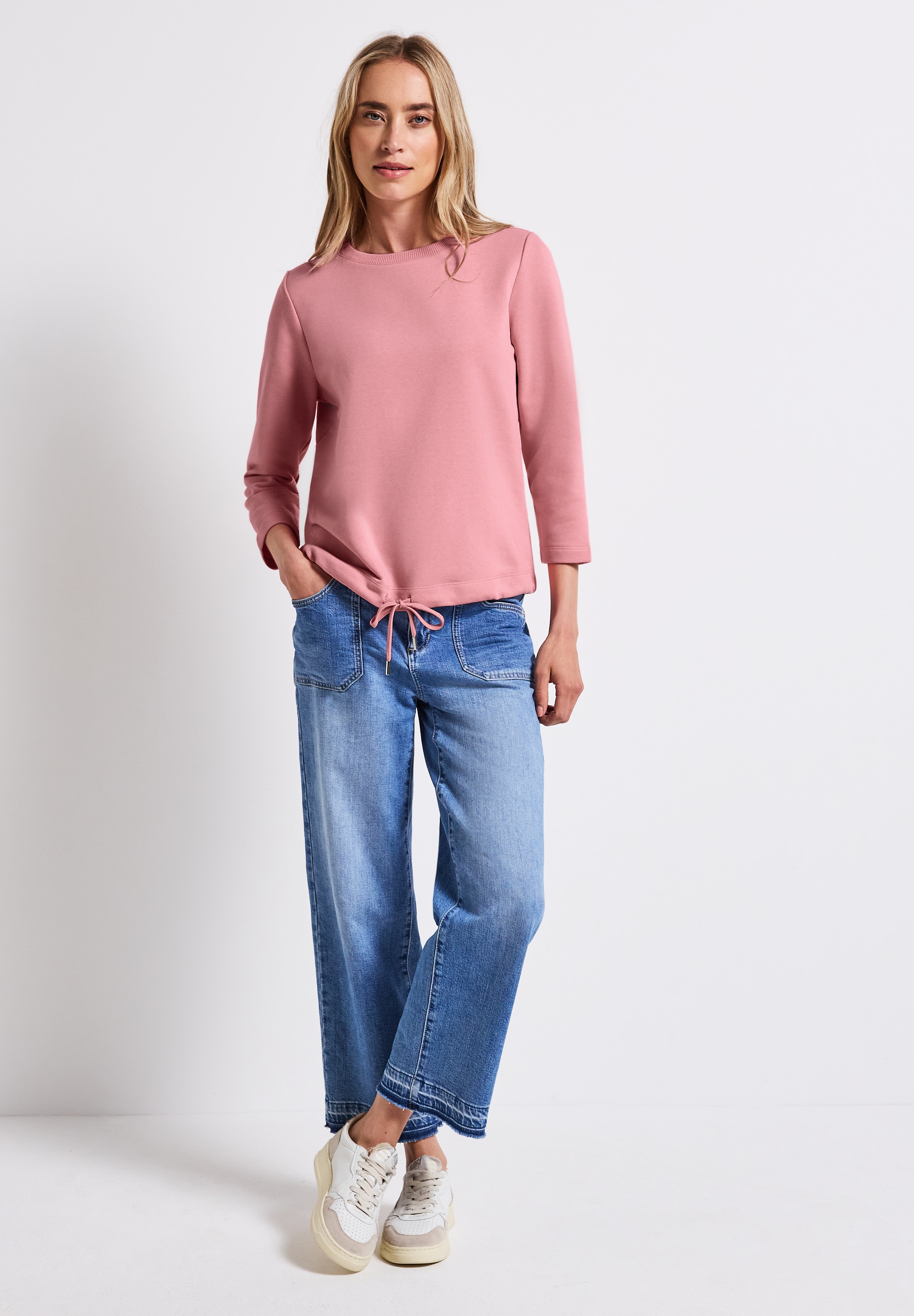 STREET ONE Sweatshirt, mit elastischem Materialmix