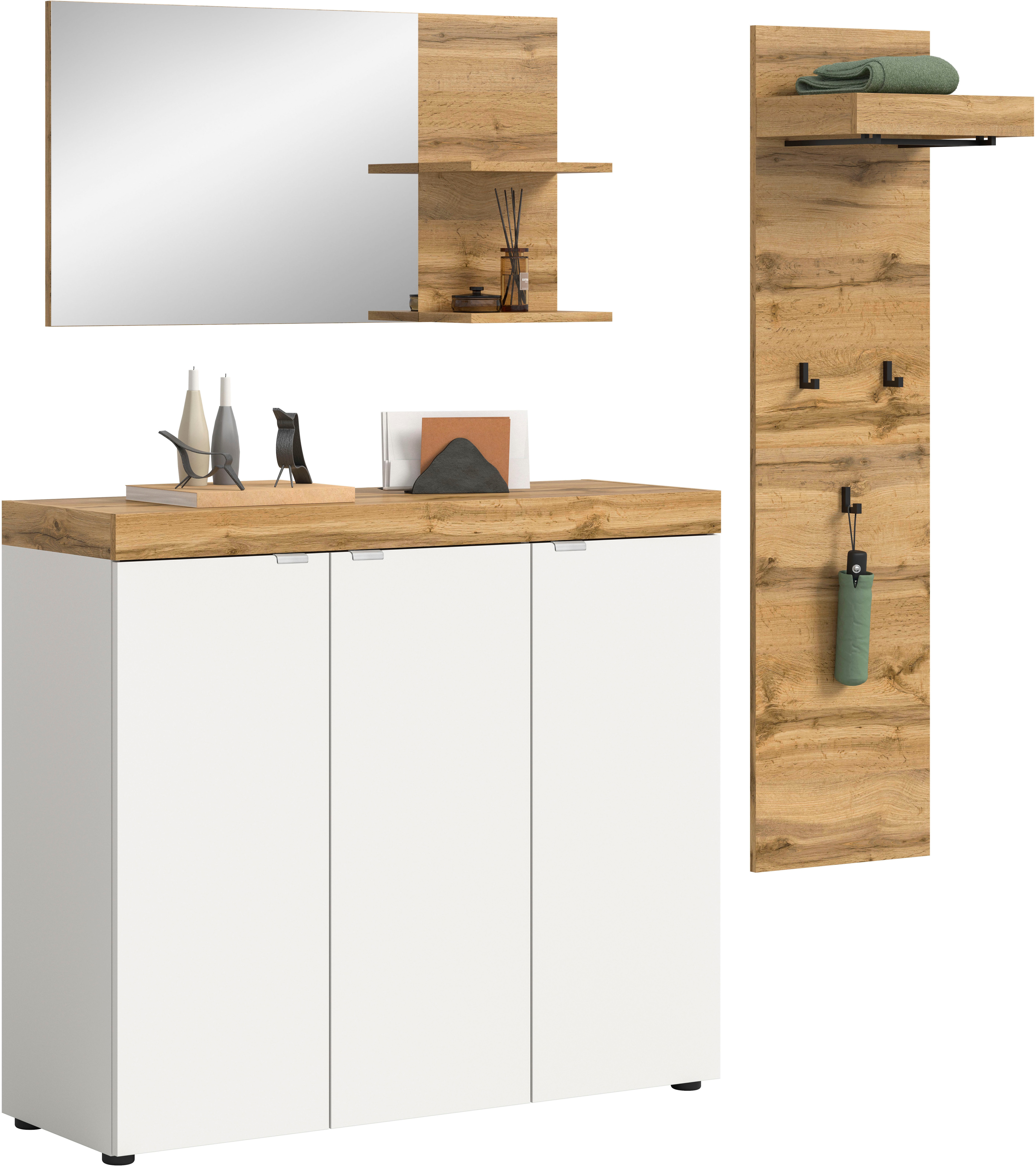 OTTO home Garderoben-Set "MAMBO II, 3-teilig, hängend oder stehend montierbar" 3 Stk. tlg.