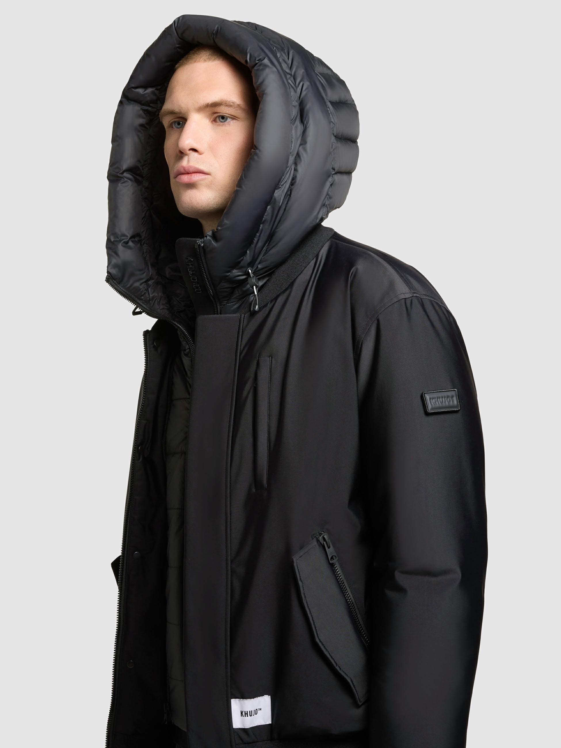 khujo Outdoorjacke »Clemat« mit Kapuze Warme Winterjacke mit abnehmbarem Inlayer