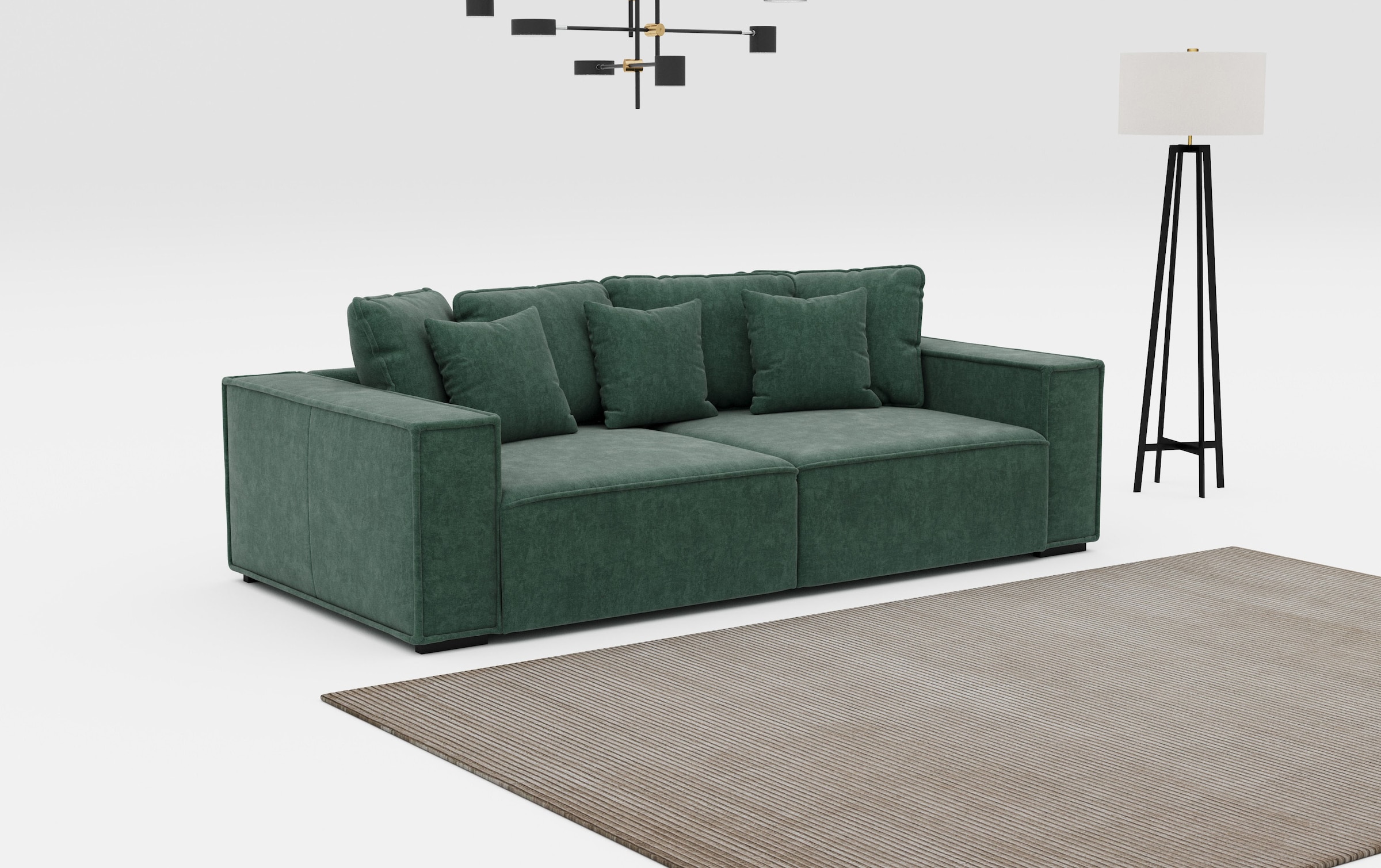 INOSIGN Big-Sofa »Surf«, mit 7 Kissen, gemütlicher Sitzkomfort