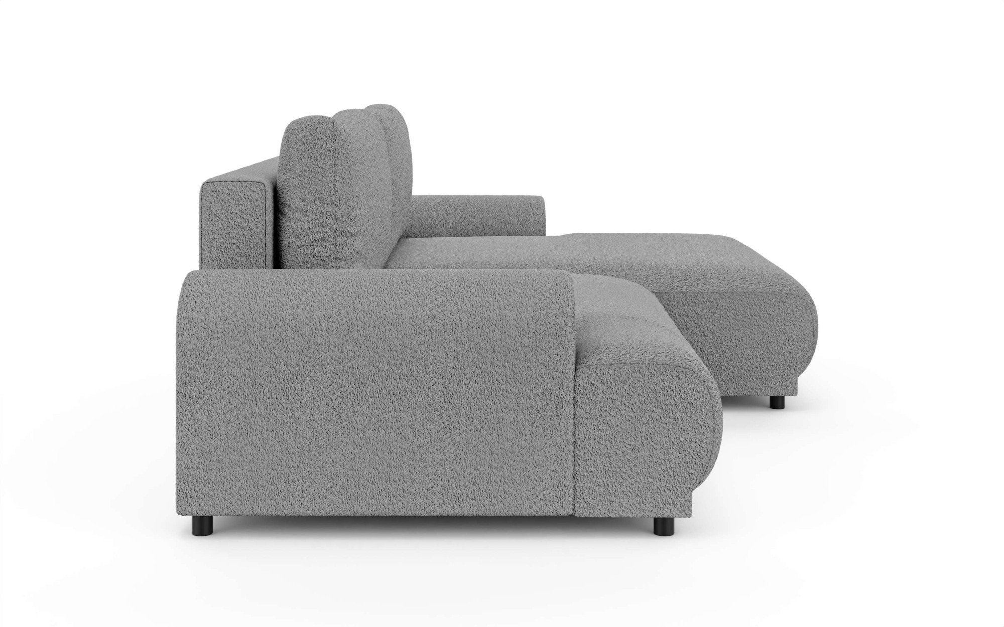 INOSIGN Ecksofa »Marsby, mit Bettfunktion und Bettkasten, Maße: B/H/T 242/65/145 cm«, L-Form mit Wellenunterfederung, Recamiere links oder rechts bestellbar