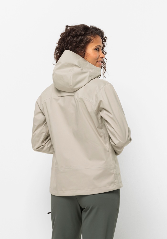 Jack Wolfskin Regenjacke "WANDERMOOD 3L JKT W" mitKapuze günstig online kaufen