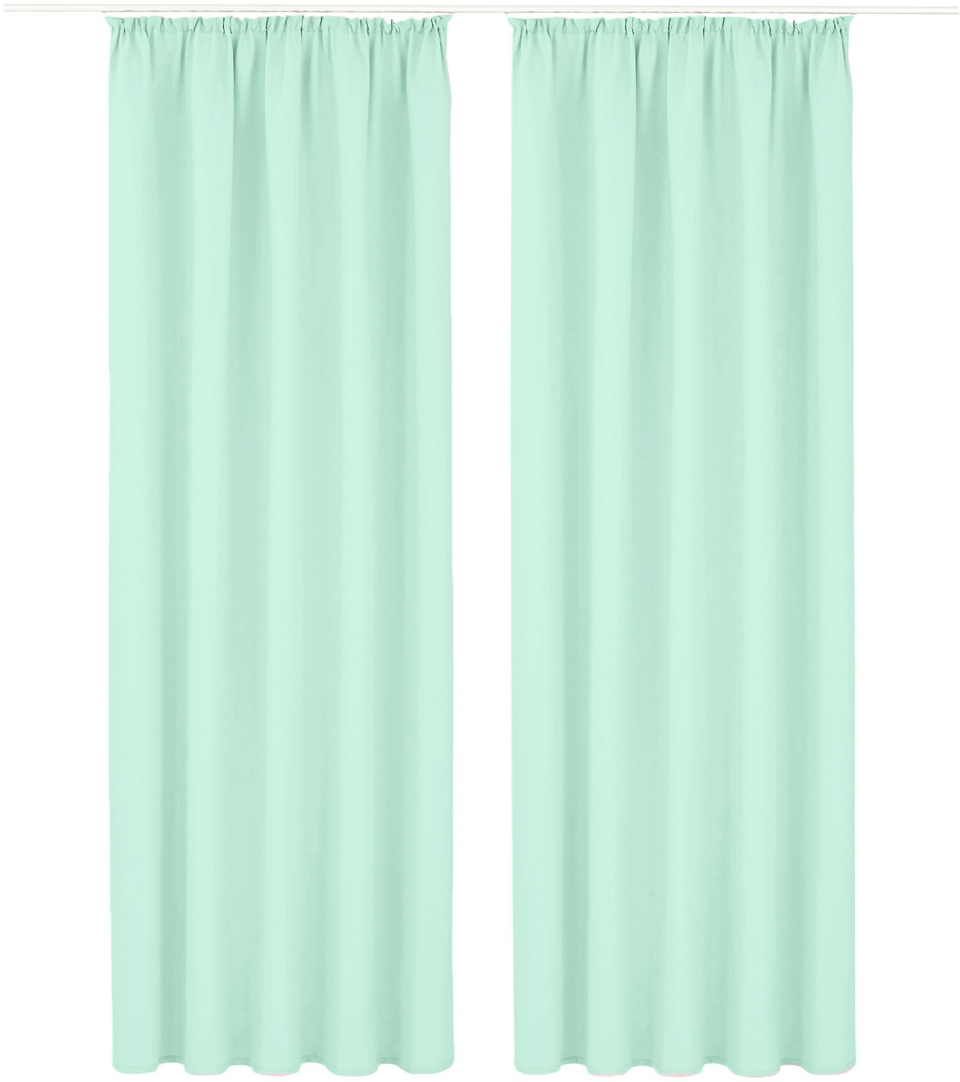 OTTO home "Parry" Kräuselband 2 Stk. tlg. 2-er Set, blickdicht, monochrom, günstig online kaufen