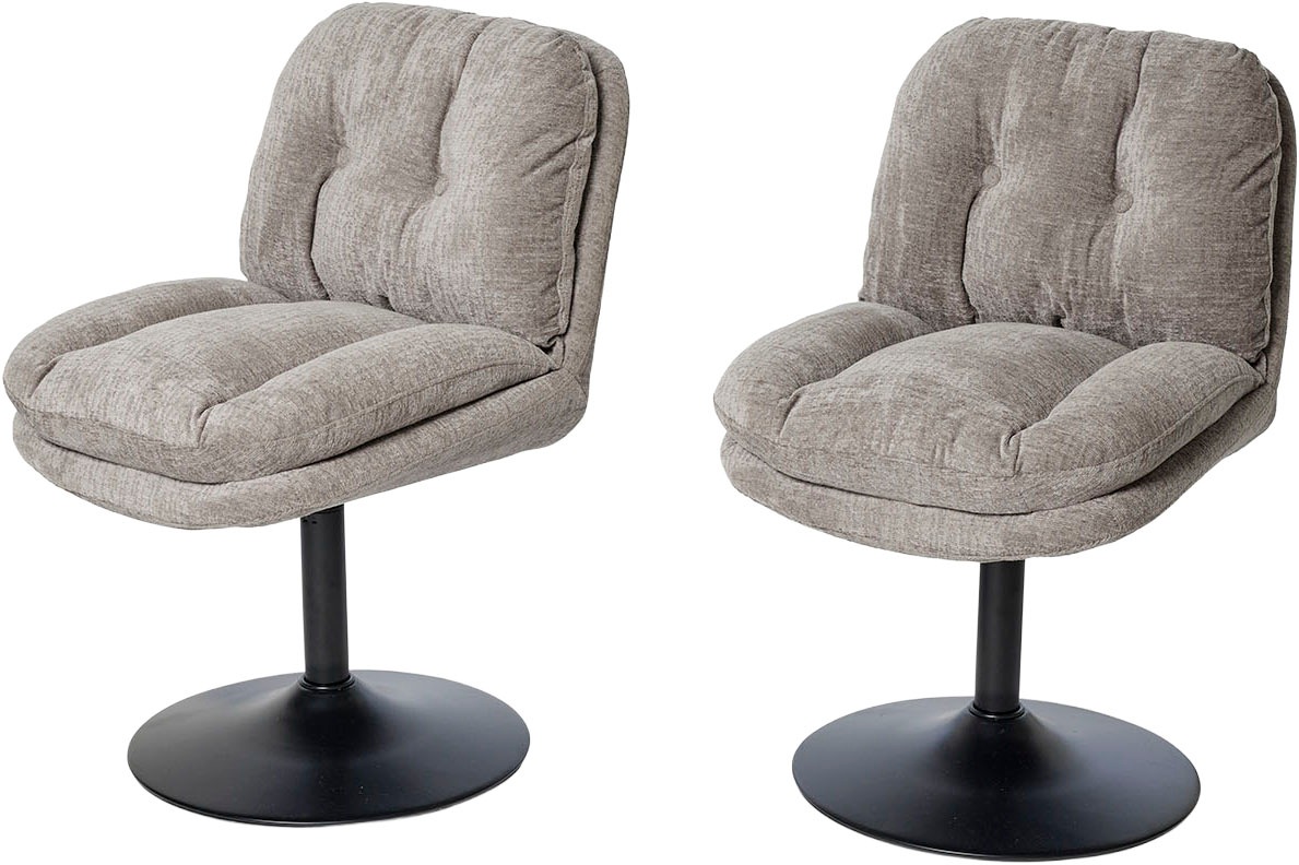 Jahnke Schalenstuhl »KISS TWIST DUO« () 2er Set, drehbar, gepolstert, Metallgestell, B:50,5xT:62xH:80 cm