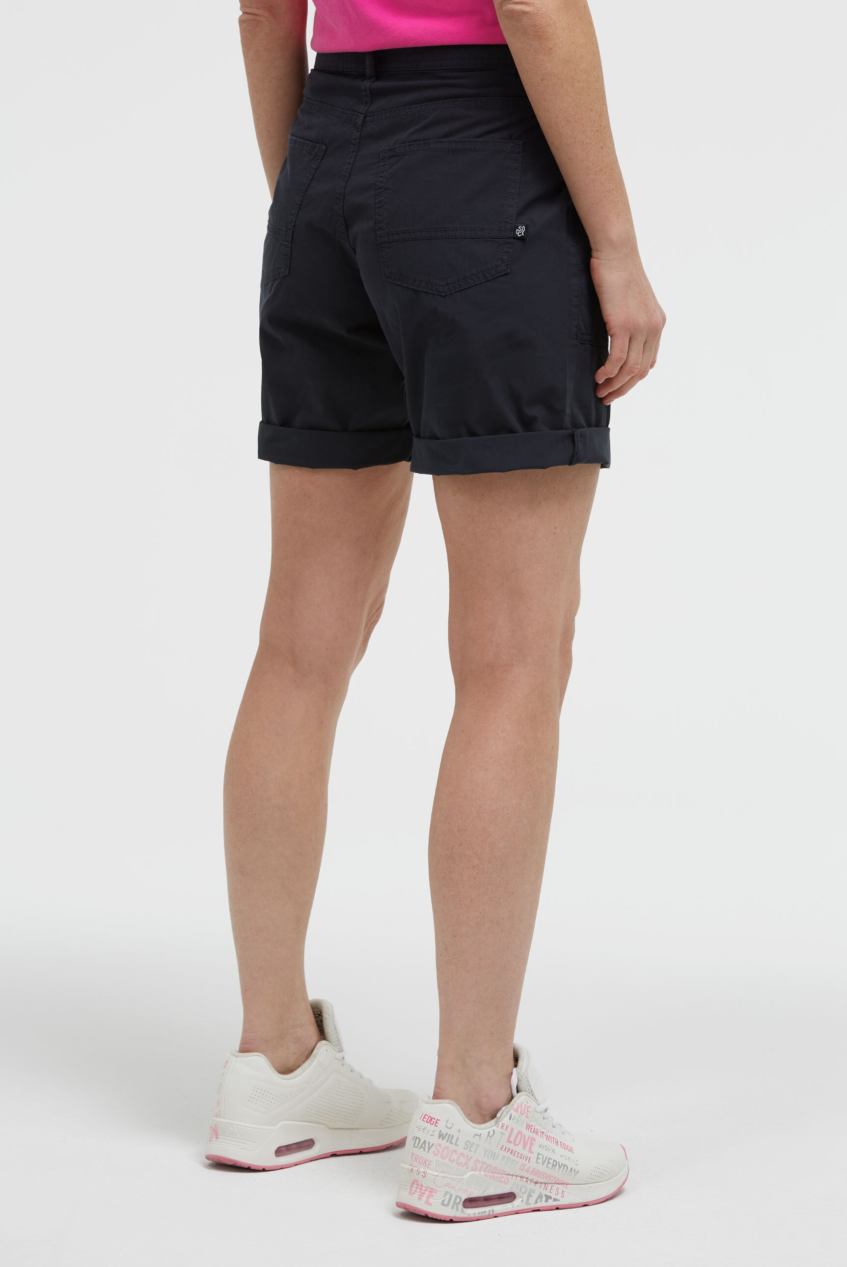 SOCCX Shorts  mit Turn-Up-Saum