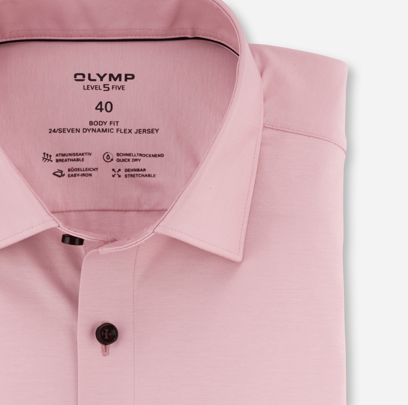 OLYMP Businesshemd »Level Five body fit Jerseyshirt«, in Jersey Qualität