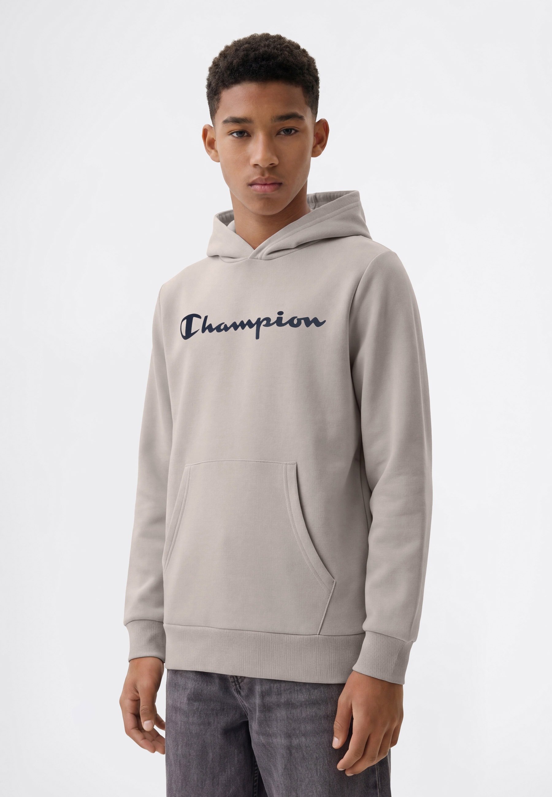 Champion Kapuzensweatshirt "SPORTWEAR HOODIE Standard Fit", für Kinder, mit Kängurutasche, ohne Verschluss, in normaler Länge