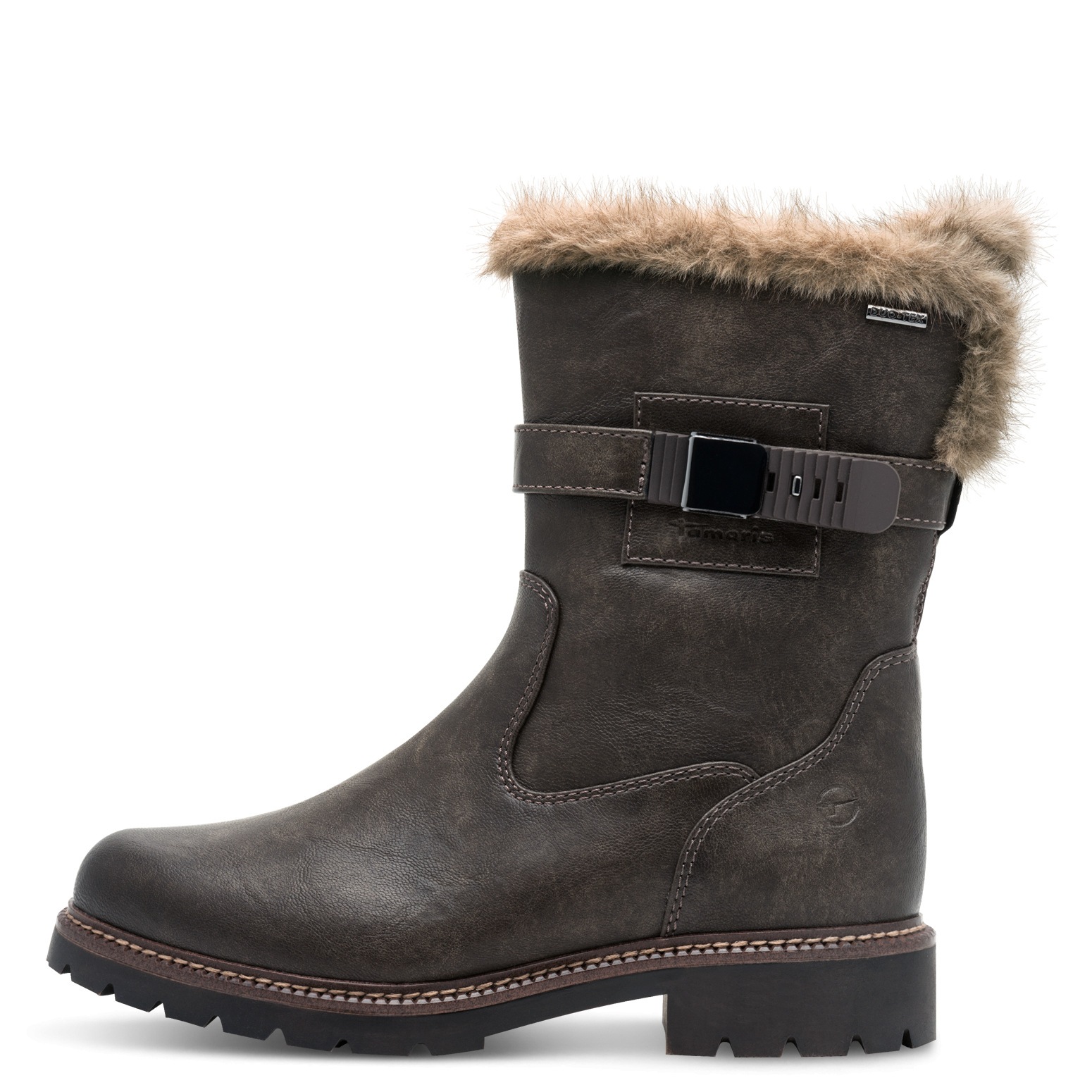 Tamaris Winterstiefelette, Blockabsatz, Winterboots mit Zierriegel und Inne günstig online kaufen