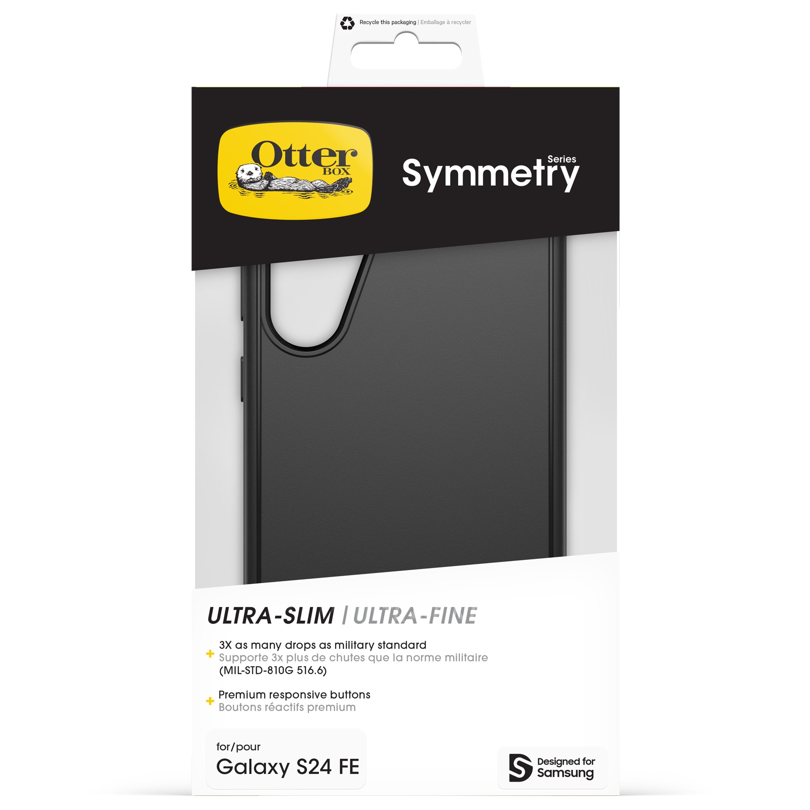 Otterbox Handyhülle »Symmetry für Samsung Galaxy S24 FE«, Backcover, Schutzhülle, Handyschutzhülle, Case, Schutzcase, stoßfest