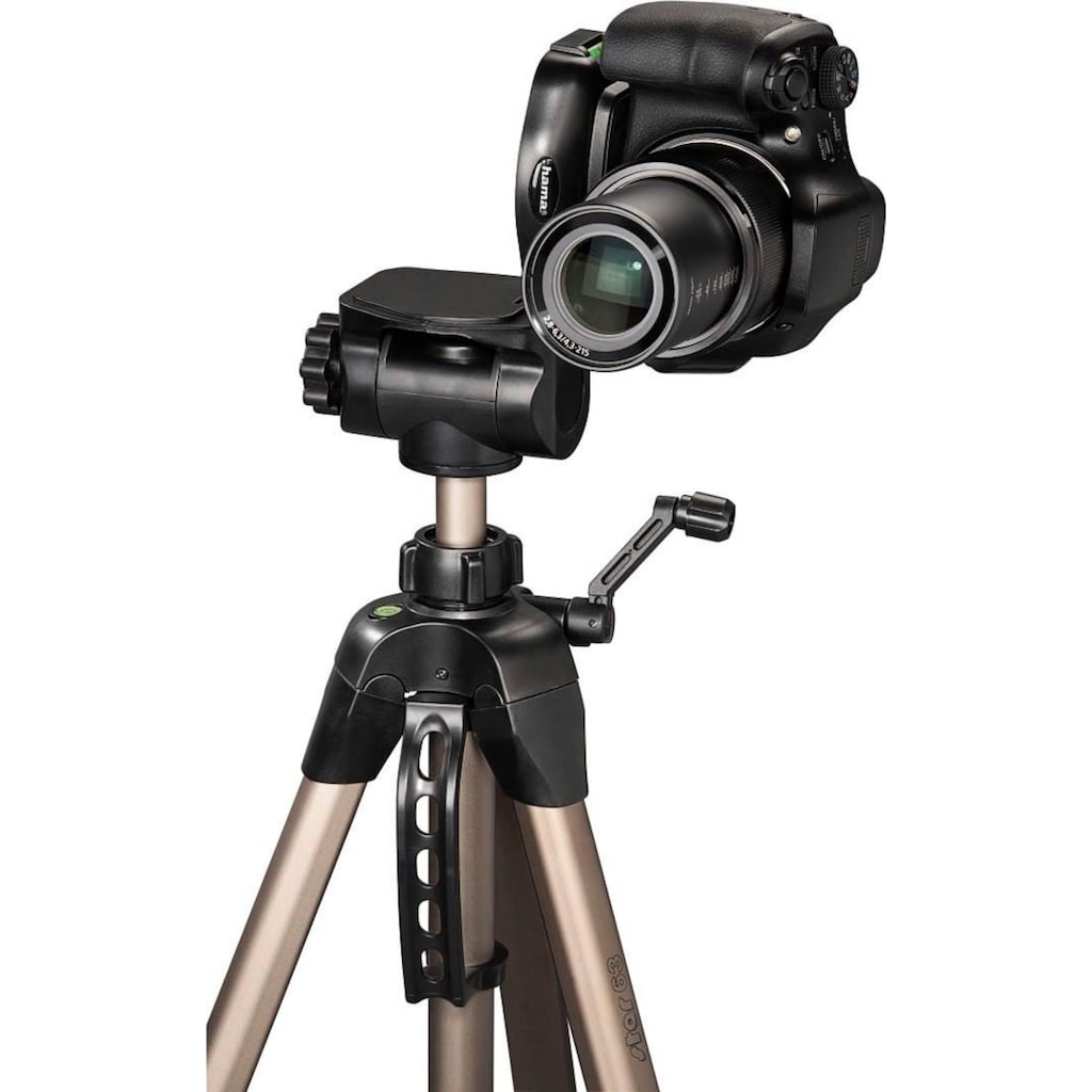 Hama Dreibeinstativ »Dreibein Fotostativ, Kamera Stativ, 3-Wege-Kopf, Star 63, 66-166 cm«