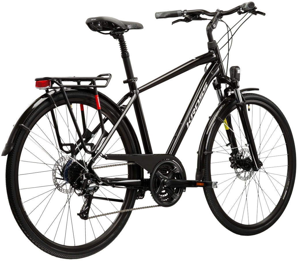 Kross Trekkingrad »Trekkingrad Trans 4.0 schwarz 21 Gänge«, 21 Gang, Shimano, ACERA M3020 Schaltwerk, Kettenschaltung