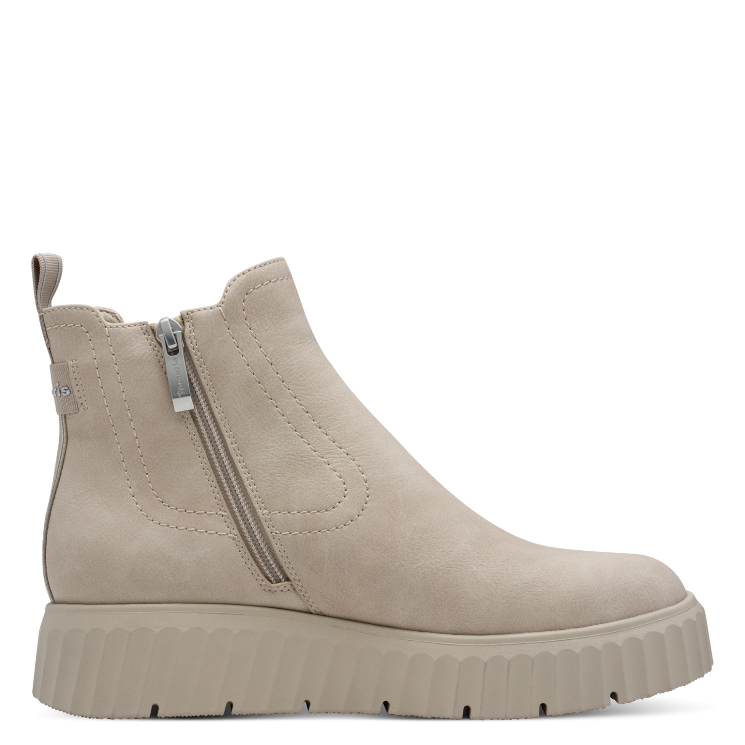 Tamaris Chelseaboots  Plateau, Stiefelette mit praktischem Innenreißverschluss