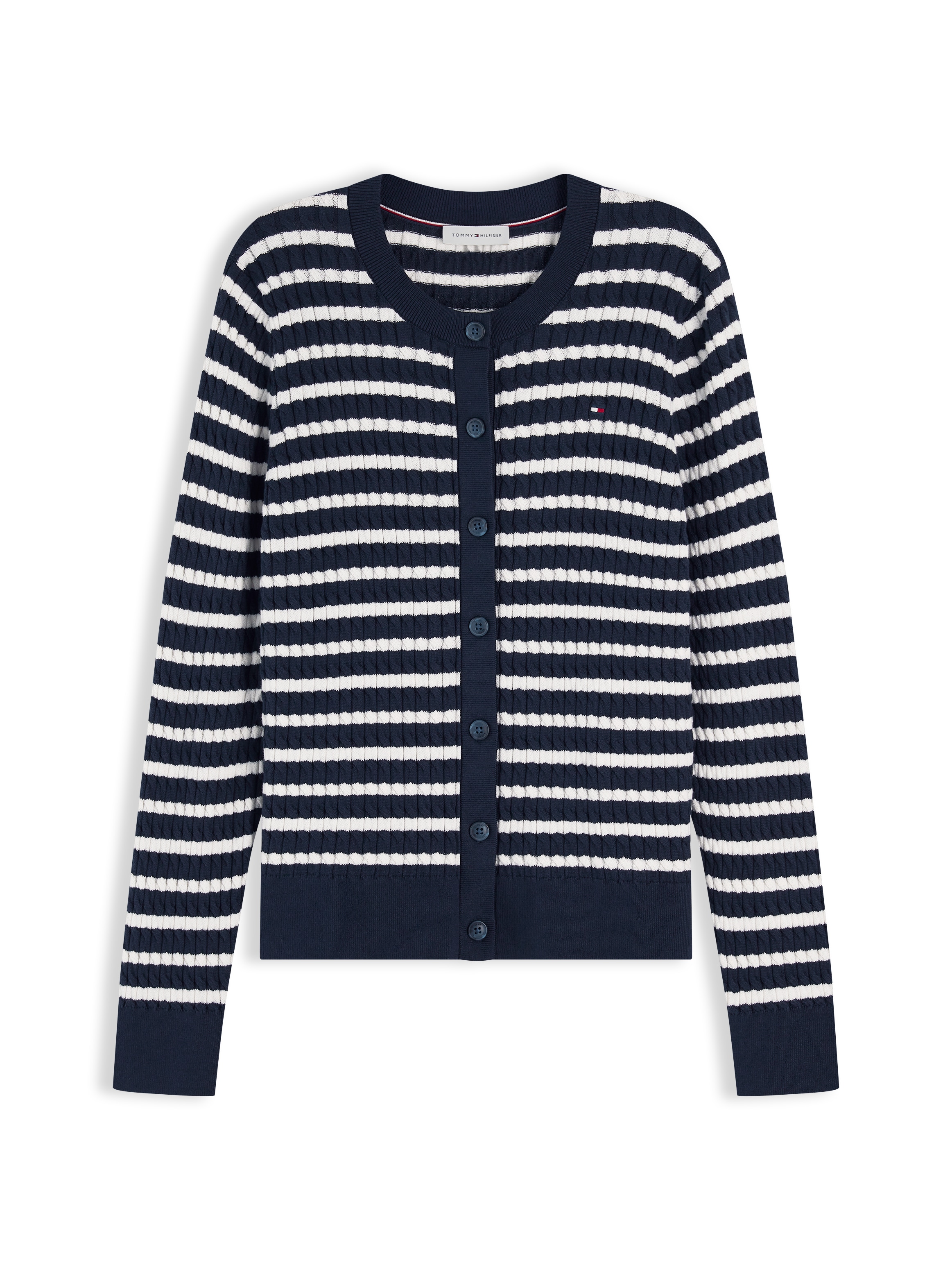 Tommy Hilfiger Strickjacke mit Zopfstrickmuster