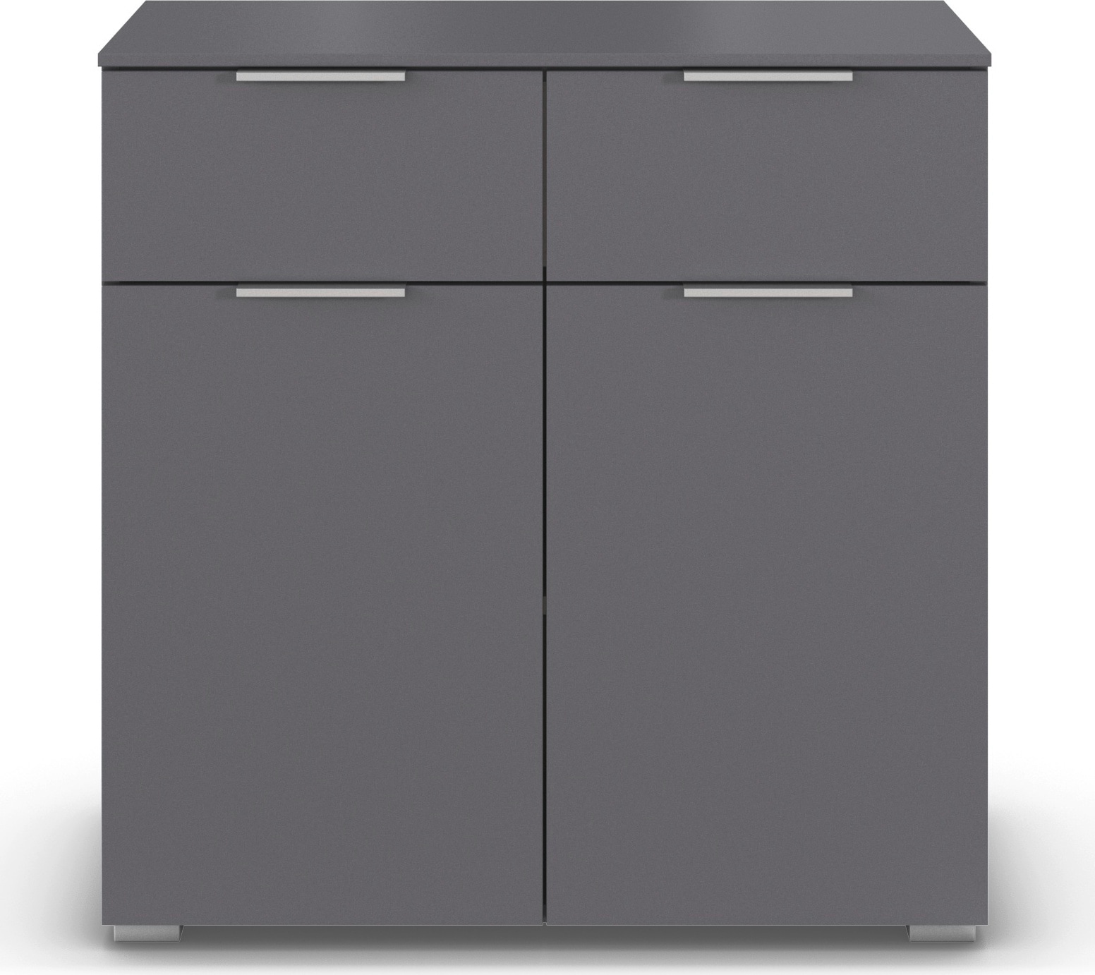 rauch Kombikommode »Sideboard Schubladenkommode CORTONA mit Dekor-Front« Breite 80 cm inkl. Soft-Close-Funktion,  mit 2 Schubladen und 1 verstellbaren Einlegeboden MADE IN GERMANY