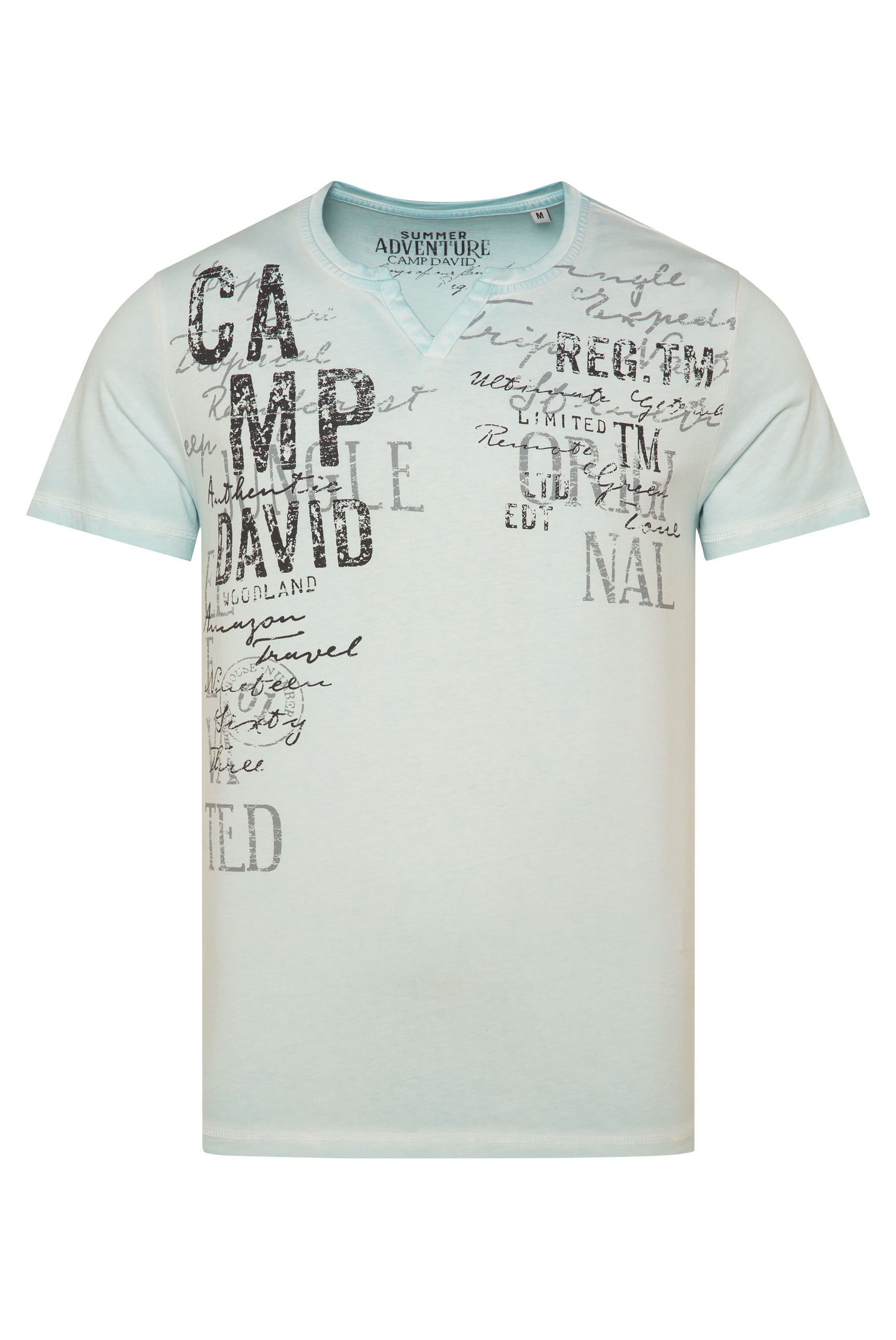 CAMP DAVID Rundhalsshirt, aus Baumwolle