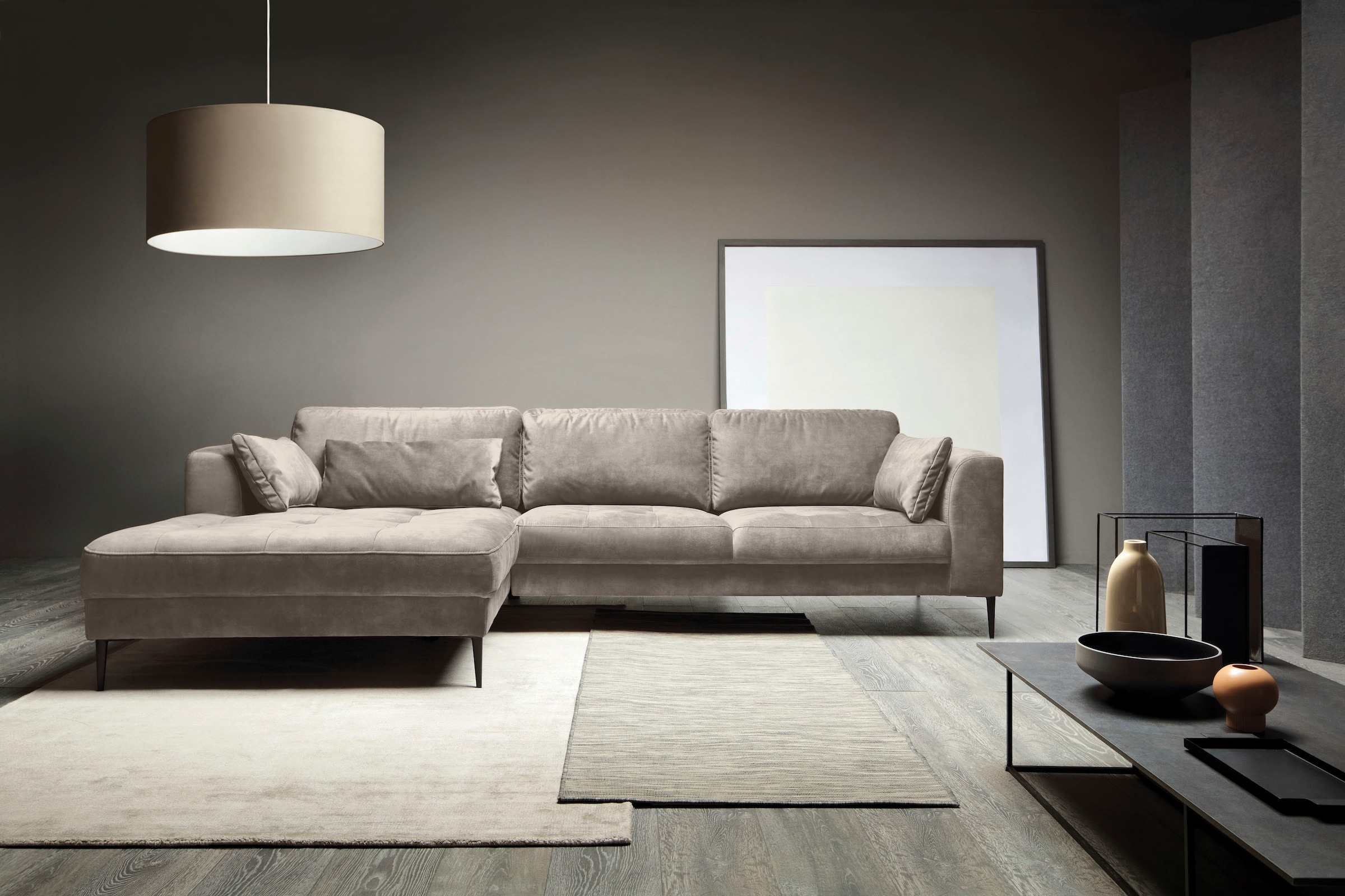 TRENDMANUFAKTUR Ecksofa "Luzi, wahlweise mit Schlaffunktion & Bettkasten. O günstig online kaufen