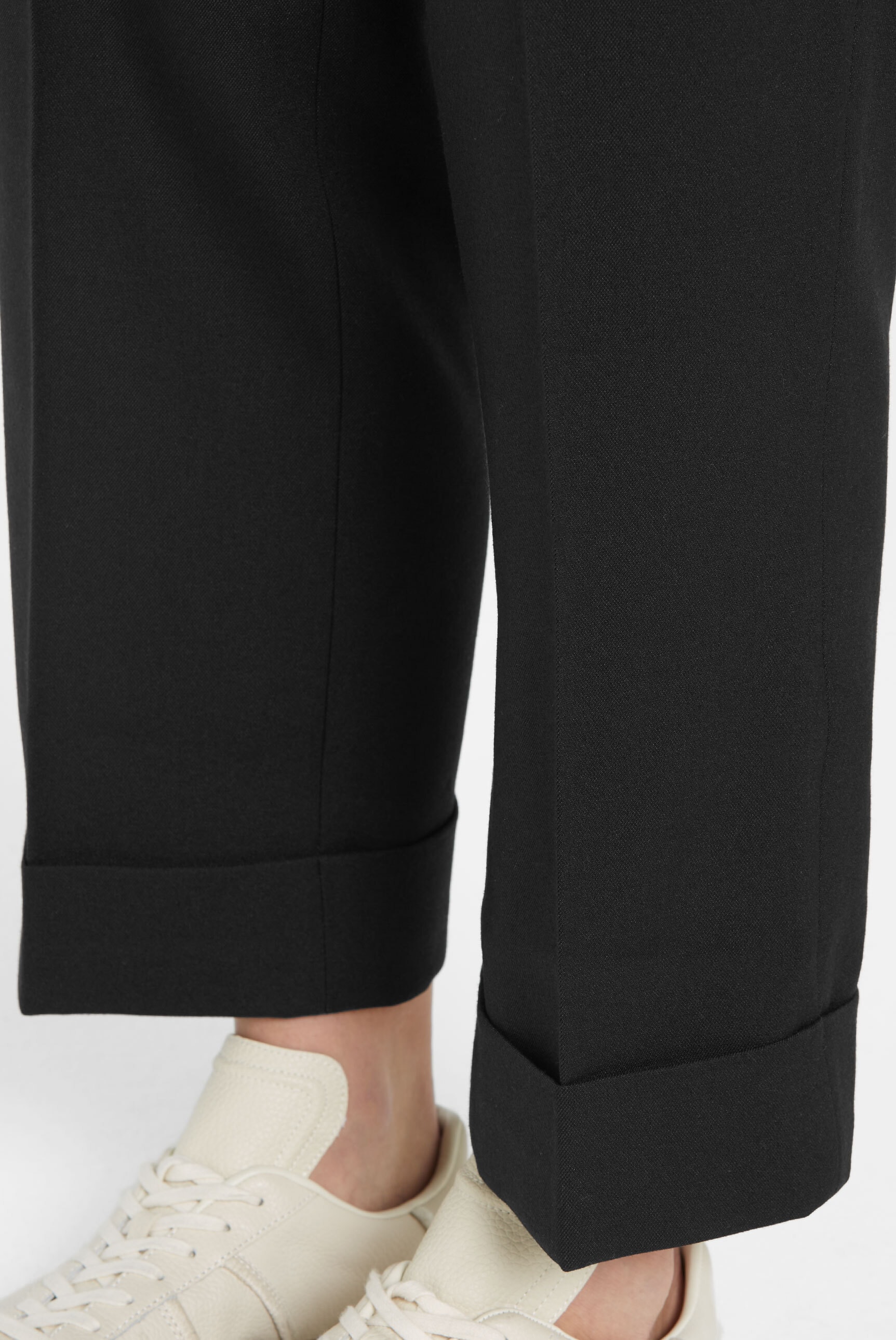 SENSES.THE LABEL Bundfaltenhose  mit Elastikbund hinten