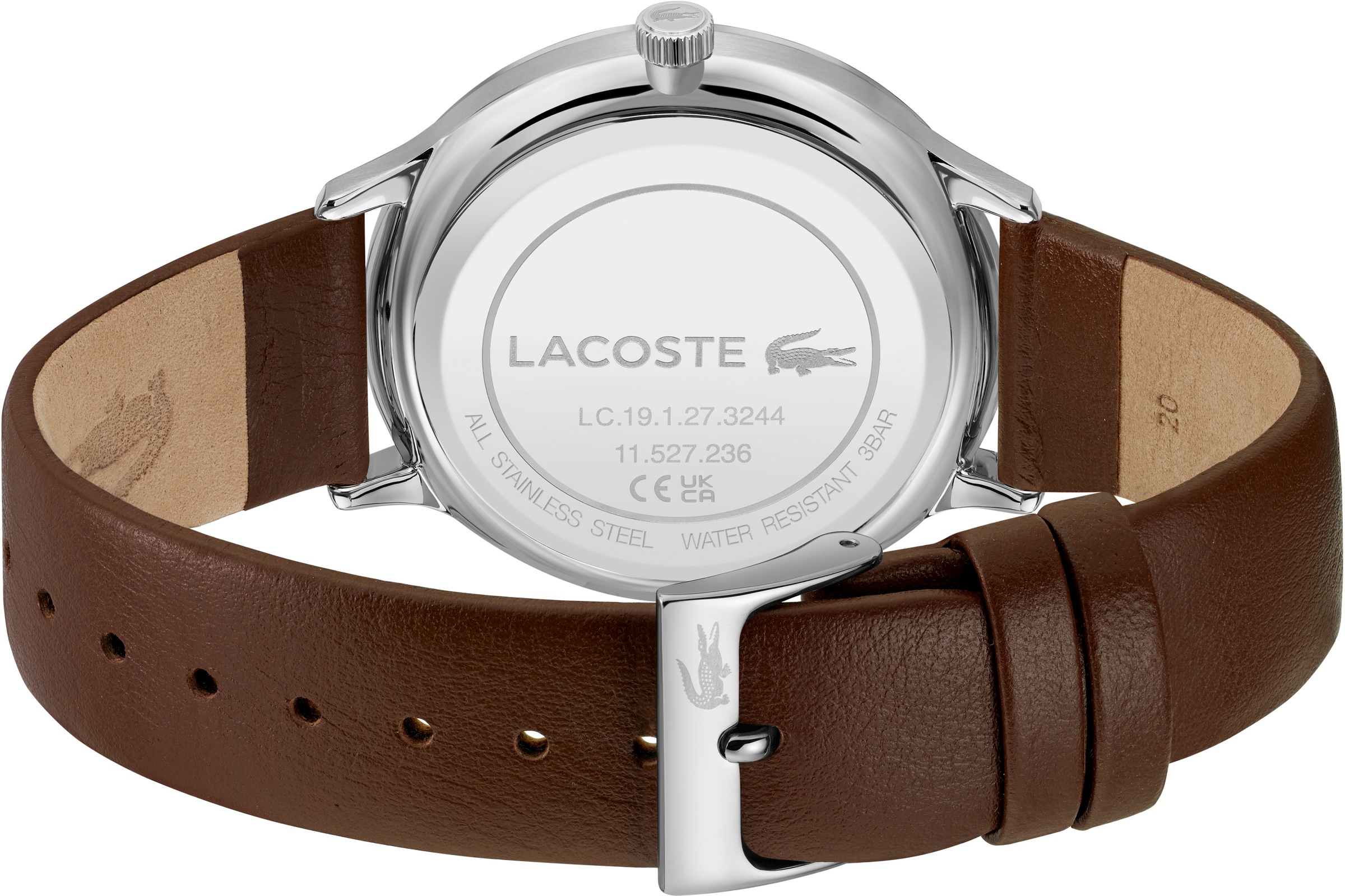 Lacoste Quarzuhr »LACOSTE CLUB, 2011223«, Armbanduhr, Herrenuhr, Datum, Mineralglas