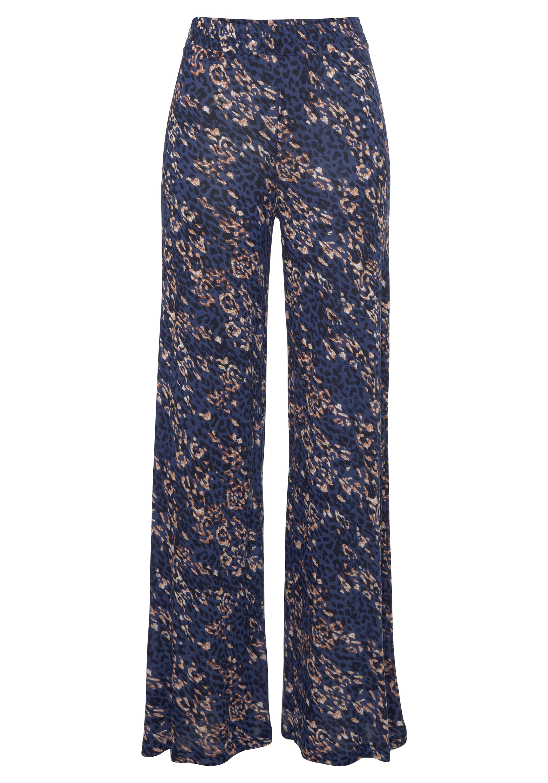 Vivance Jerseyhose, mit Alloverdruck, bequeme Sommerhose in weiter Form, Strandhose
