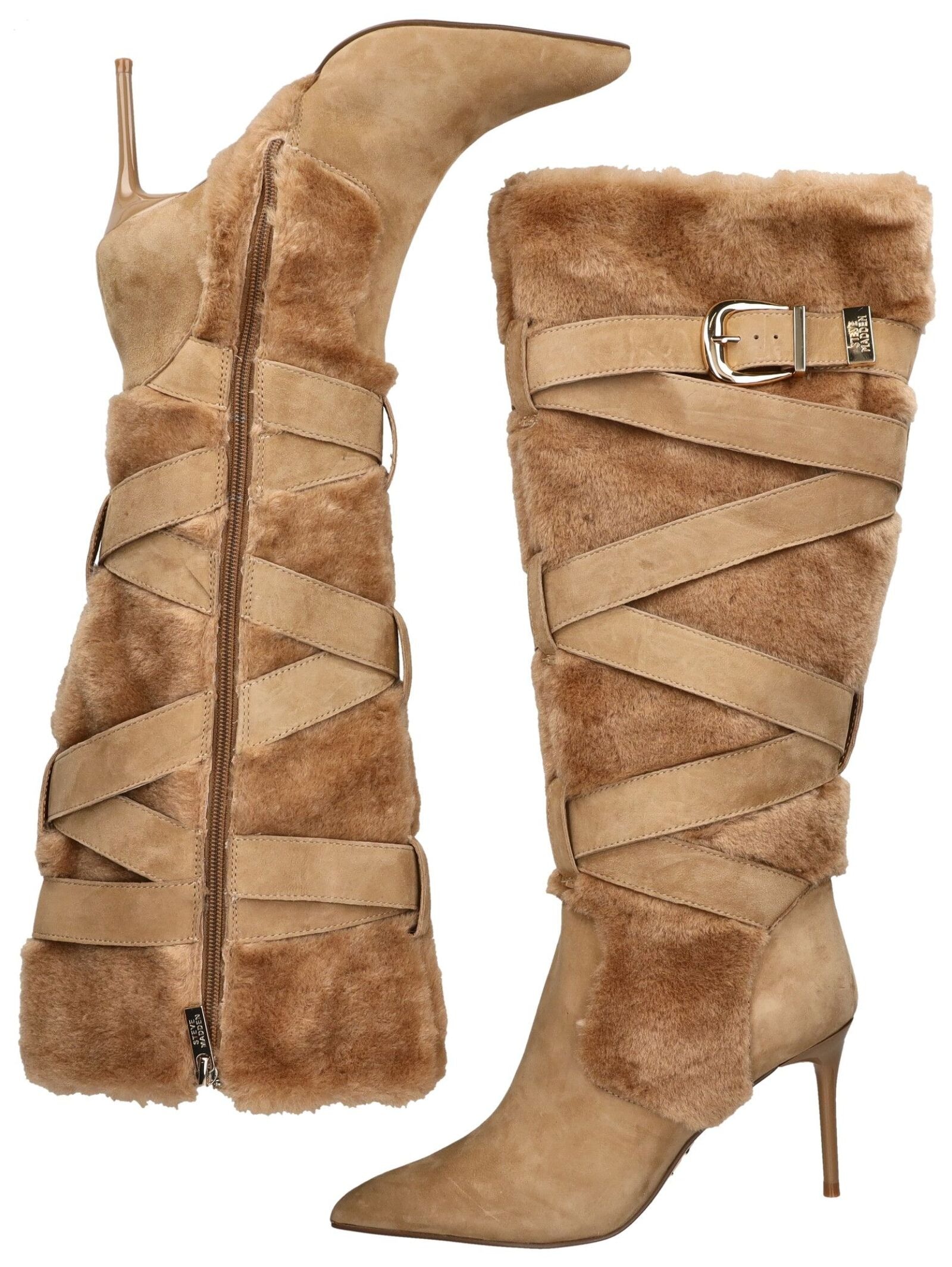 STEVE MADDEN High-Heel-Stiefel »STEVE MADDEN Stiefel Leder/Textil«