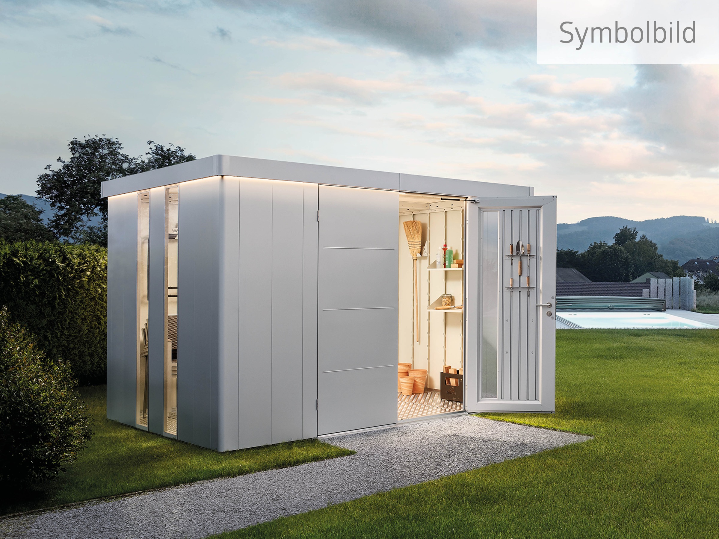 Biohort Gerätehaus "NEO Gr. 3C, verschiedene Farben" stylisches Gartenhaus günstig online kaufen