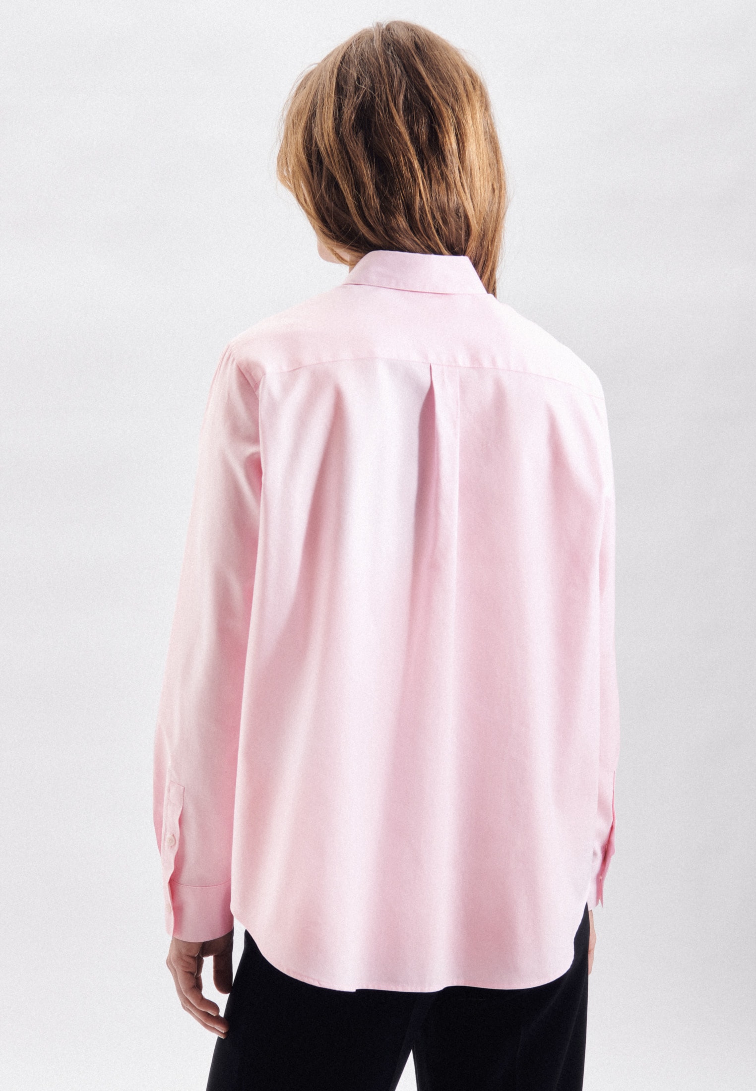 seidensticker Hemdbluse »Schwarze Rose«, Langarm Kragen Uni