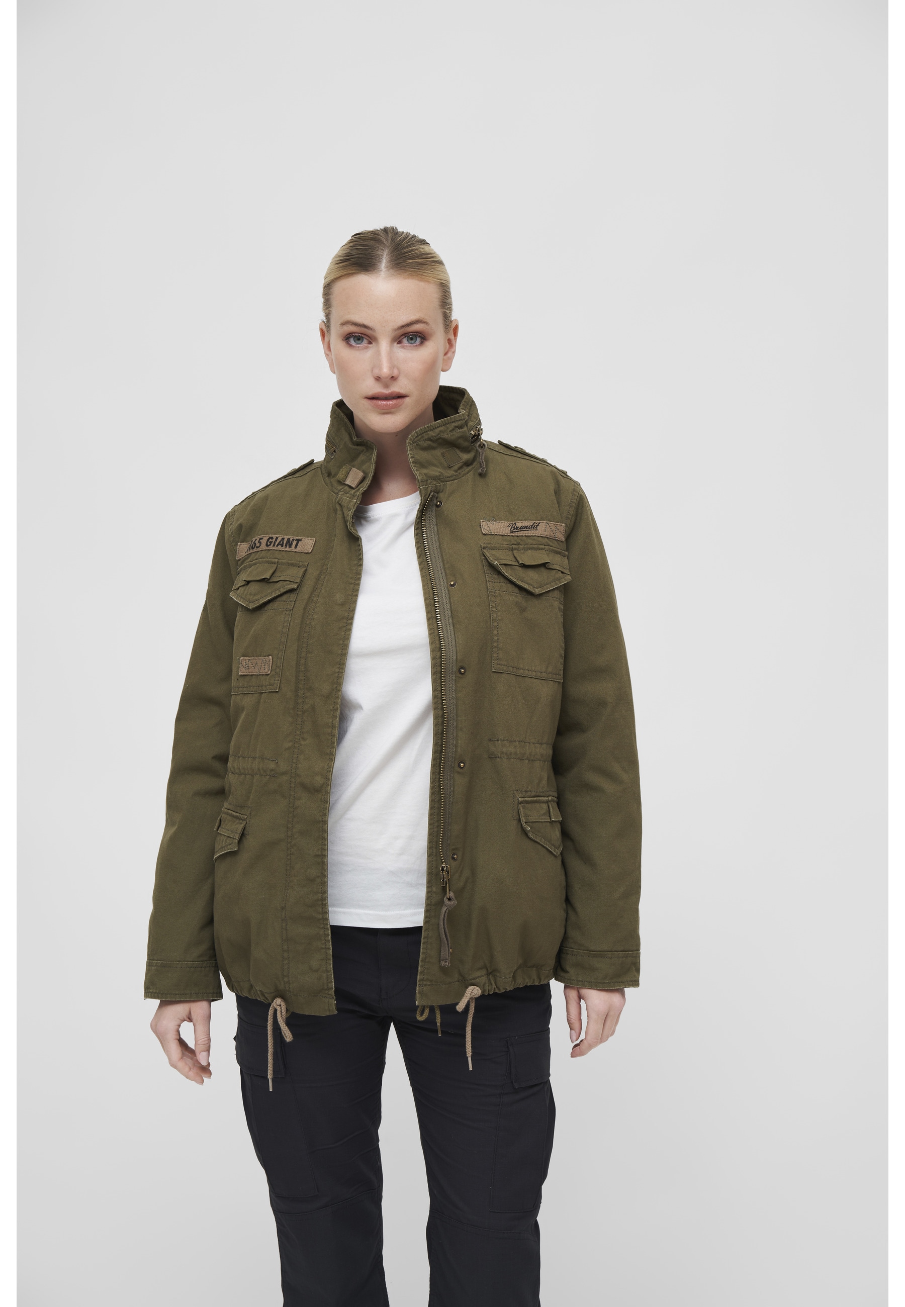 Brandit Parka »Brandit Damen Ladies M65 Giant Jacket« 1 Stk. tlg. mit Kapuze