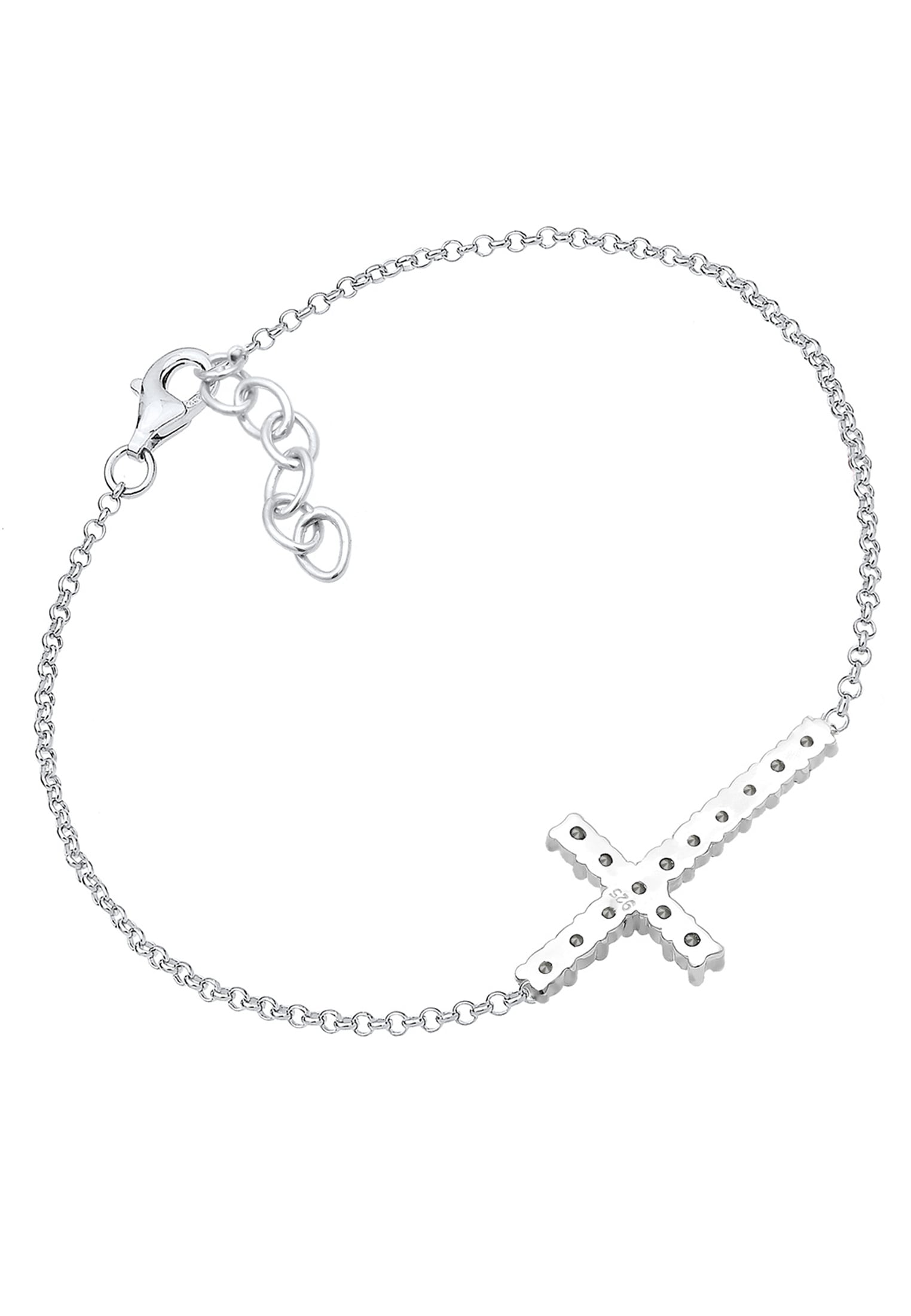 Elli Armband »Kreuz Multi-Color Kristalle 925 Silber« kaufen | BAUR