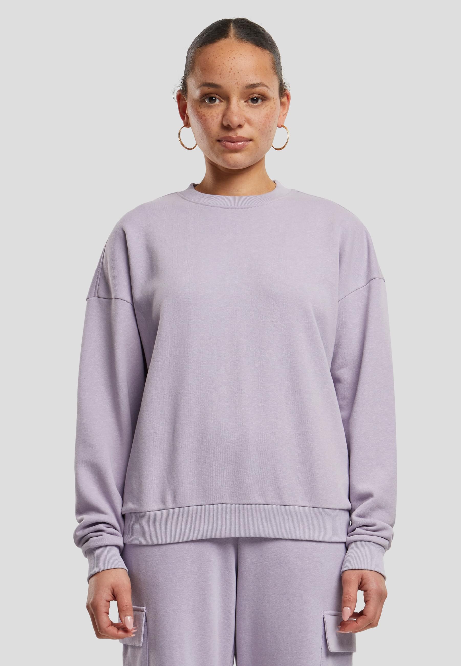 URBAN CLASSICS Sweater »Urban Classics Damen Ladies Oversized Light Terry Crewneck«