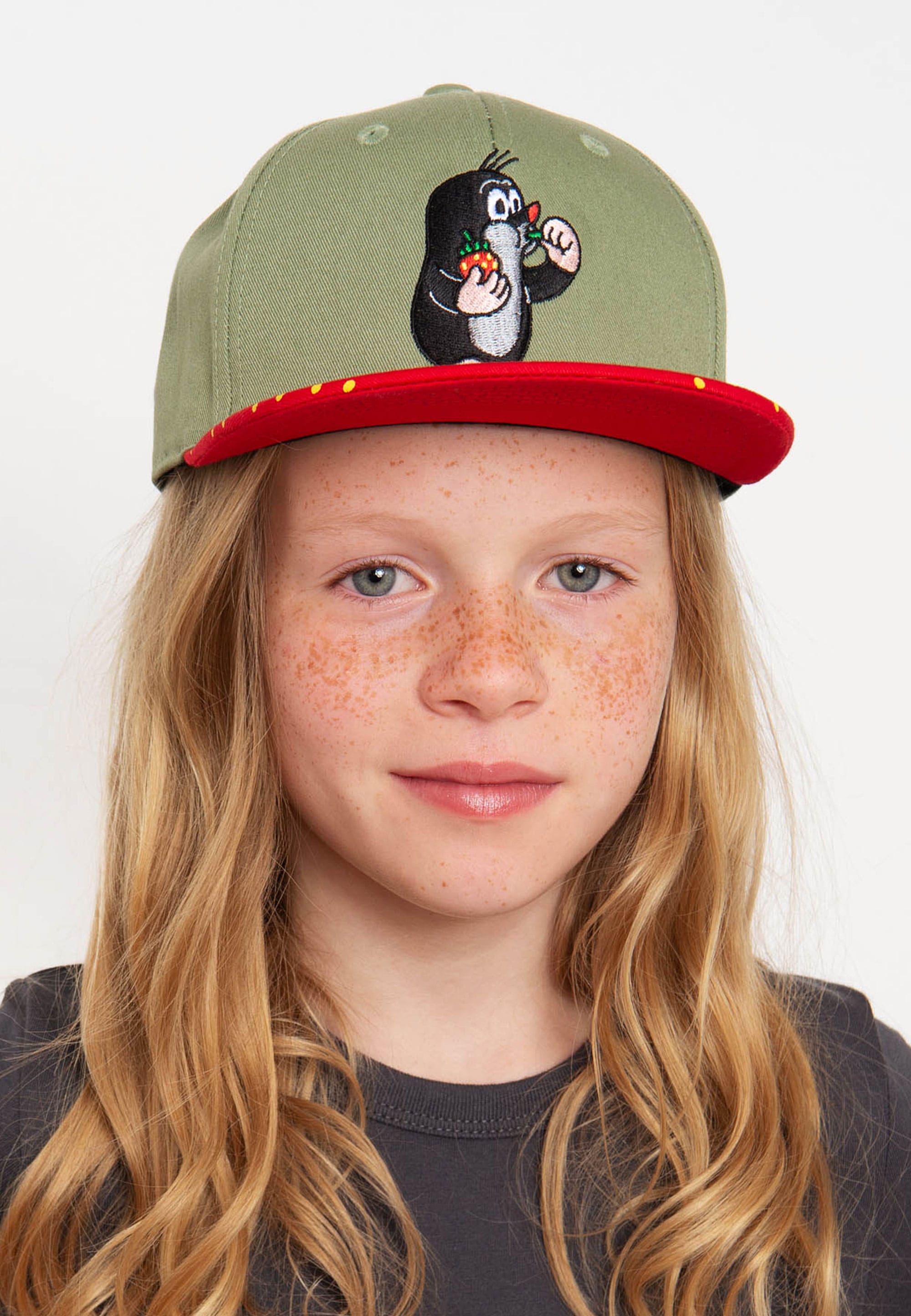 koaa Baseball Cap »Der kleine Maulwurf - Erdbeere«, mit detailreicher Stickerei