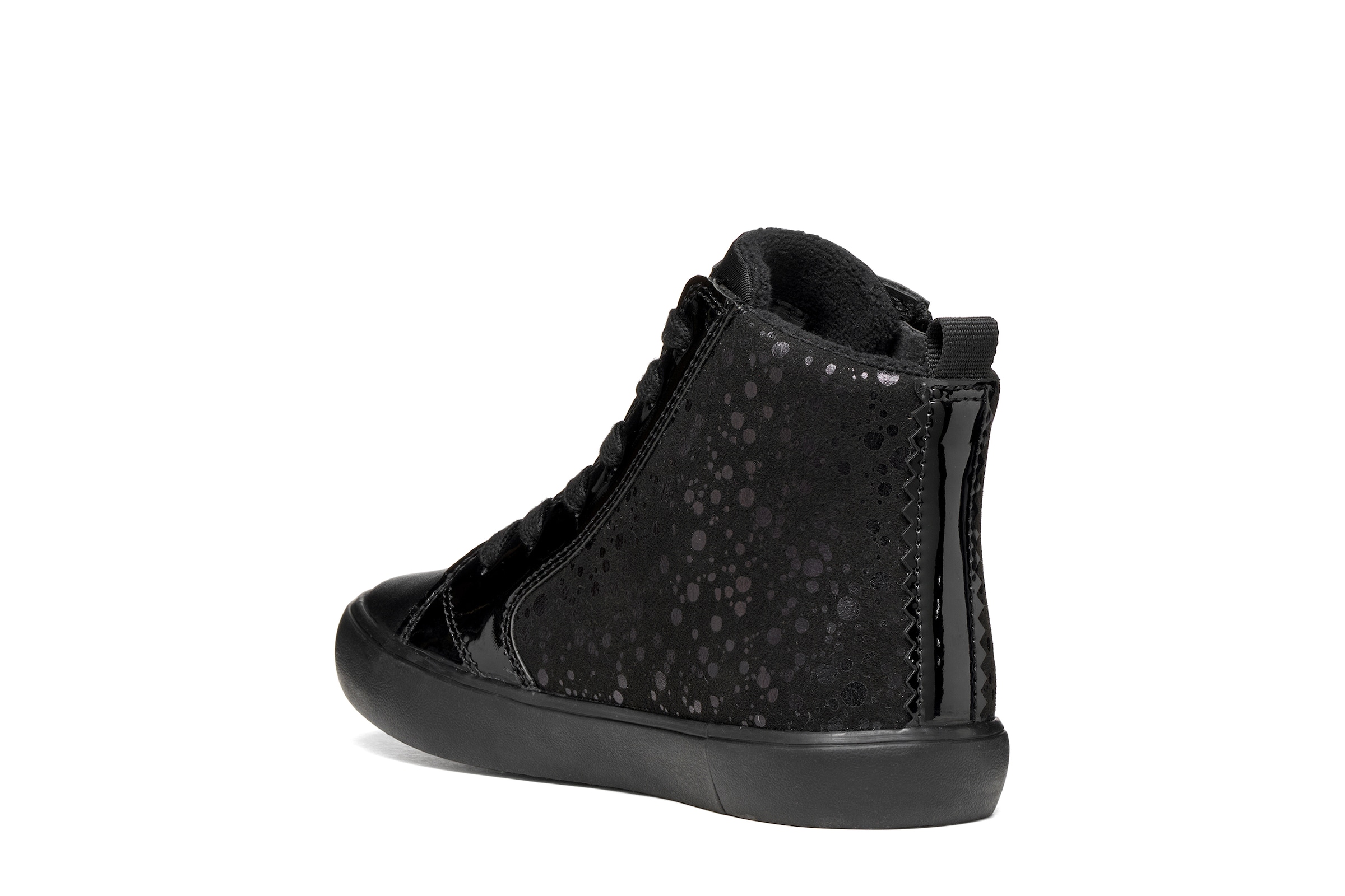 Geox Sneaker »J GISLI GIRL«  Schnürboots in Metallicoptik, Warmfutter, Größenschablone zum Download