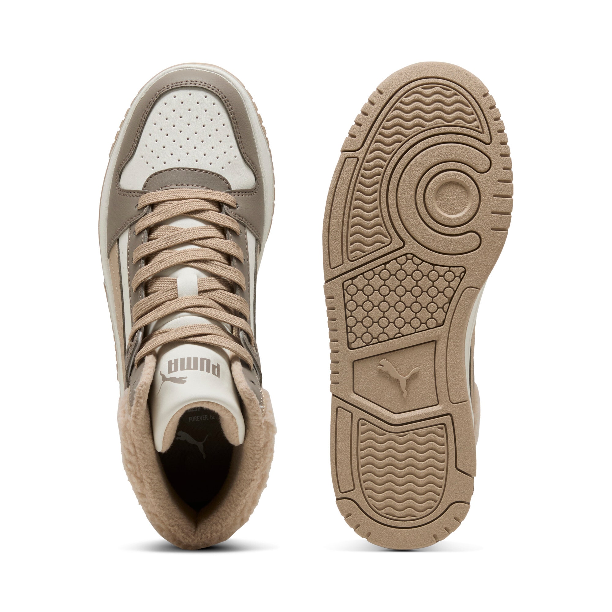 PUMA Sneakerboots »REBOUND SLAM MID COZY JR«  Winterschuhe, Schnürboots, Sneaker