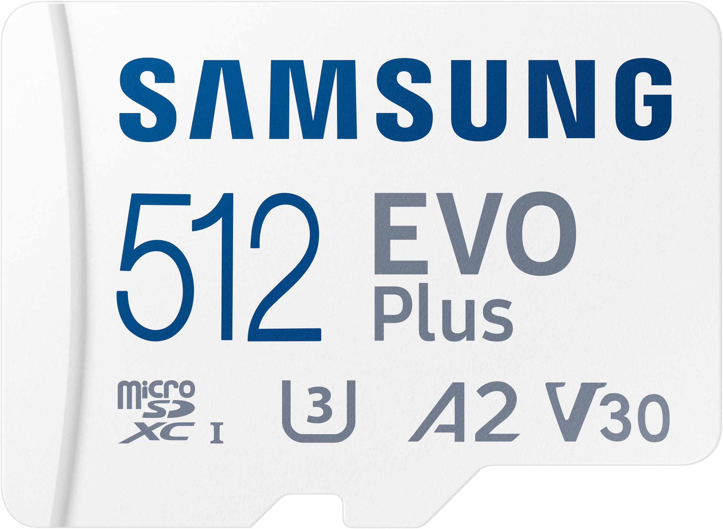 Samsung Speicherkarte »EVO Plus (2024) inkl. SD-Adapter«, (Video Speed Class 30 (V30)/UHS Speed Class 3 (U3) 160 MB/s Lesegeschwindigkeit)
