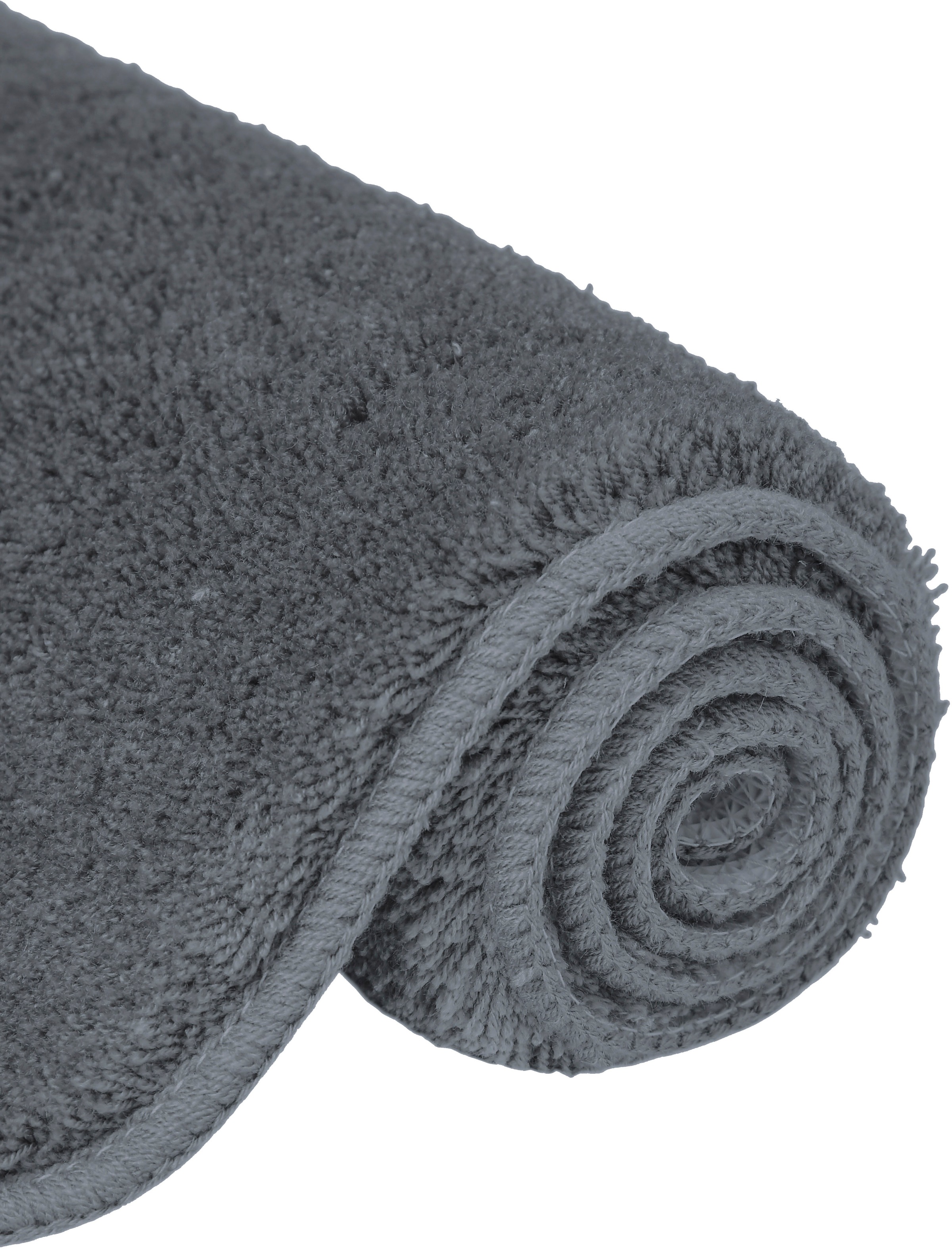 my home Badematte »Merida Kurzflor, Badteppich, Badvorleger, Badezimmer Teppich«, rutschhemmend beschichtet, fußbodenheizungsgeeignet-schnell trocknend-strapazierfähig, Badematten, Uni Farben, als halbrund und rechteckig erhältlich