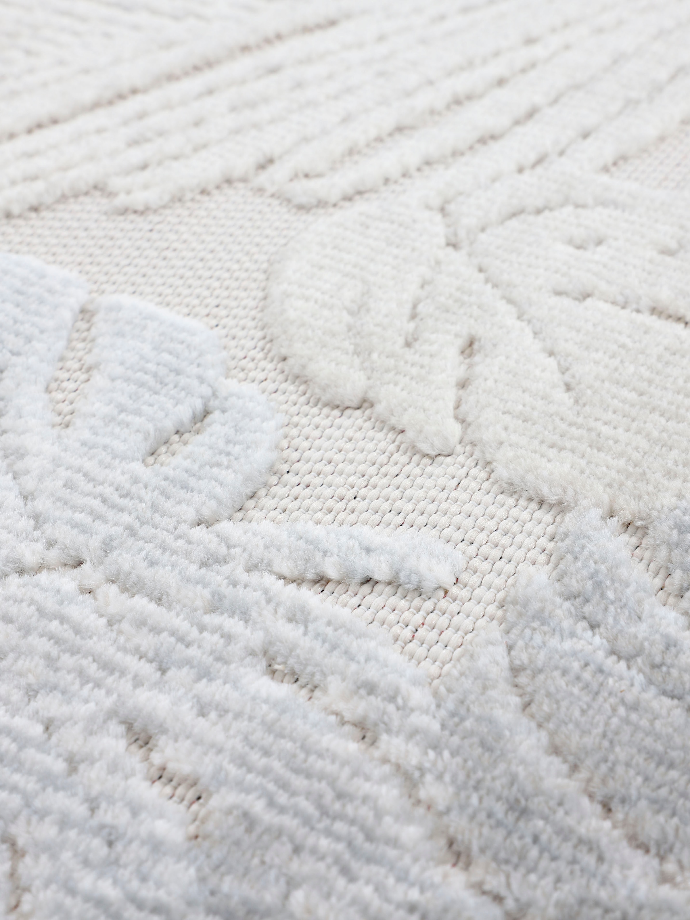 carpetfine Teppich »Deja 104«, rechteckig, 4 mm Höhe, robustes Flachgewebe, Floral Palmenblätter, In- und Outdoor, Läufer