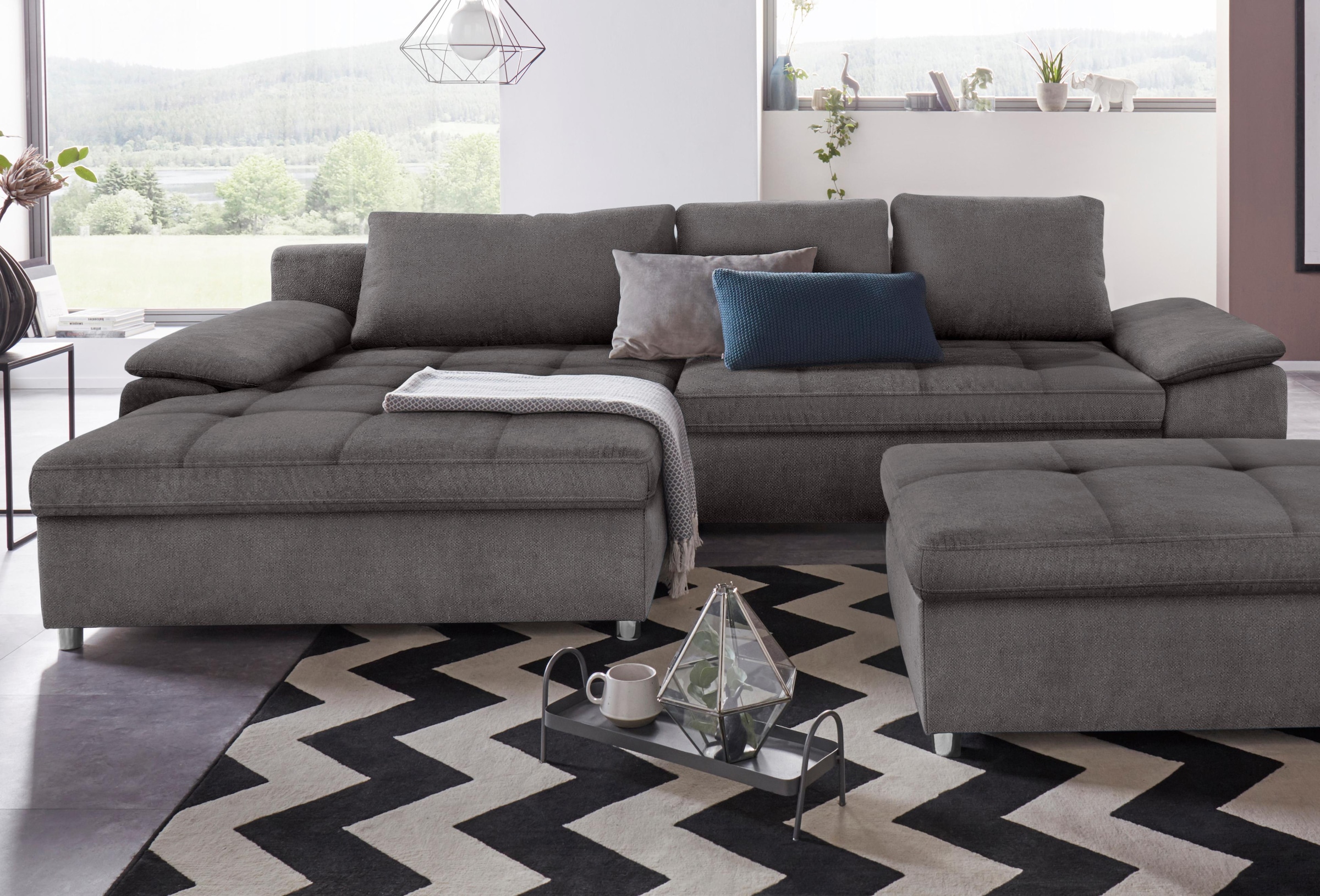 sit&more Ecksofa "Labene L-Form" wahlweise mit Bettfunktion und Bettkasten, günstig online kaufen
