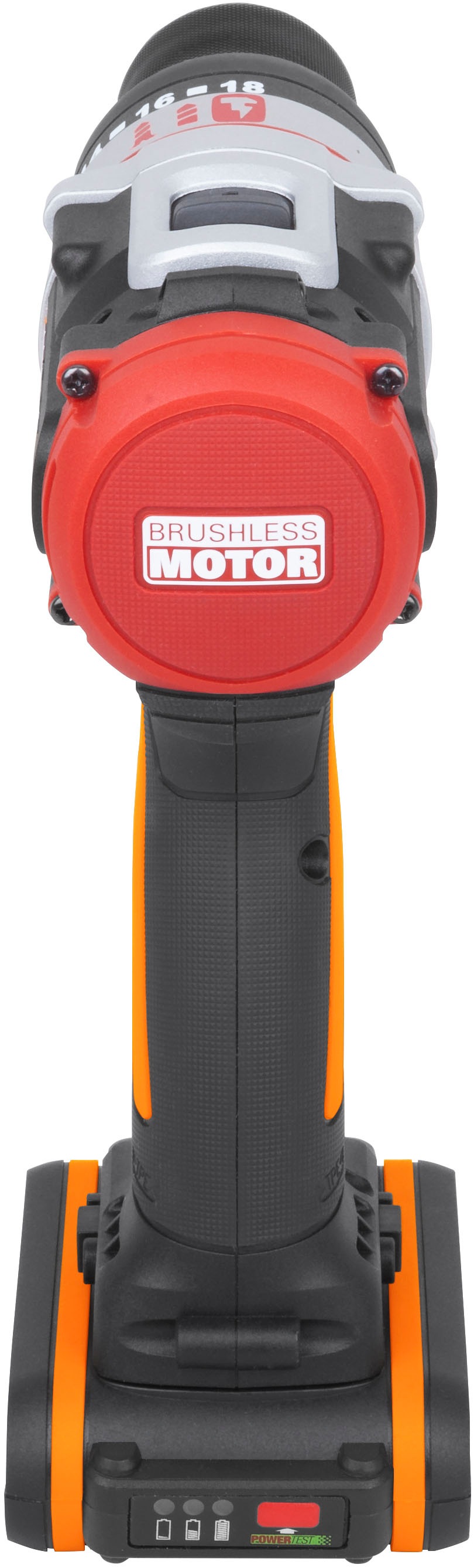 Worx Akku-Schlagbohrmaschine »WX354«, (Set), bürstenloser Motor, 18+1+1 Drehmoment, 60Nm, inkl. 2 Akkus & Ladegerät