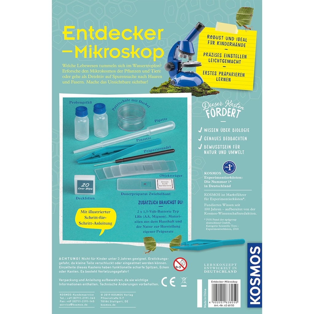 Kosmos Experimentierkasten »Entdecker-Mikroskop«