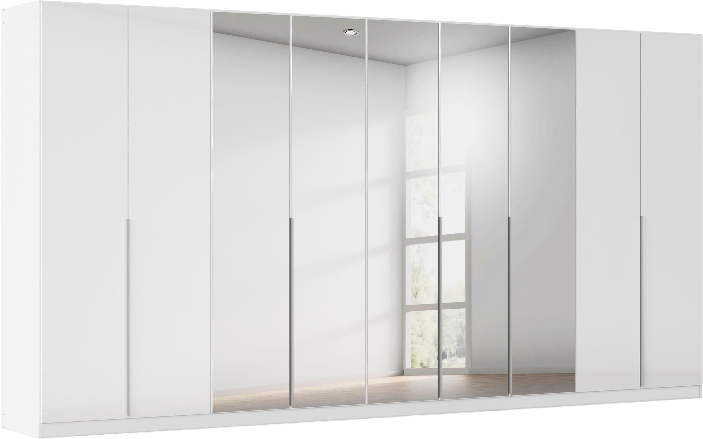OTTO home Drehtürenschrank "Kleiderschrank Schrank Garderobe AGORDO mit Dekor- oder Hochglanzfront" in zwei Griff-Farben, Breiten 91-405 cm, durchdachte Innenausstattung, in 8 Breiten und 2 Höhen MADE IN GERMANY