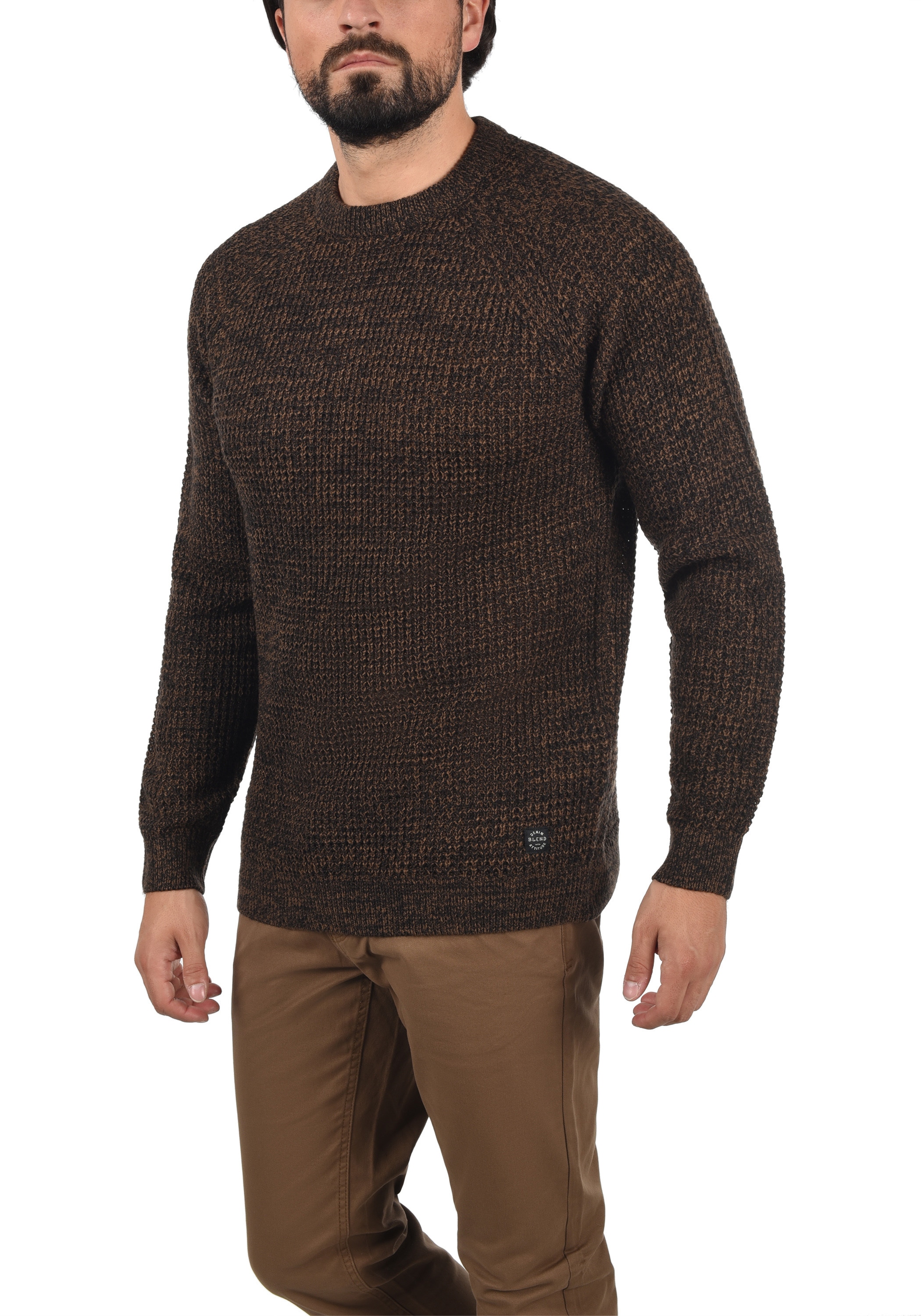 Blend Strickpullover "BHCarrizal" Stilvoller Grobstrick-Pullover mit Rundha günstig online kaufen