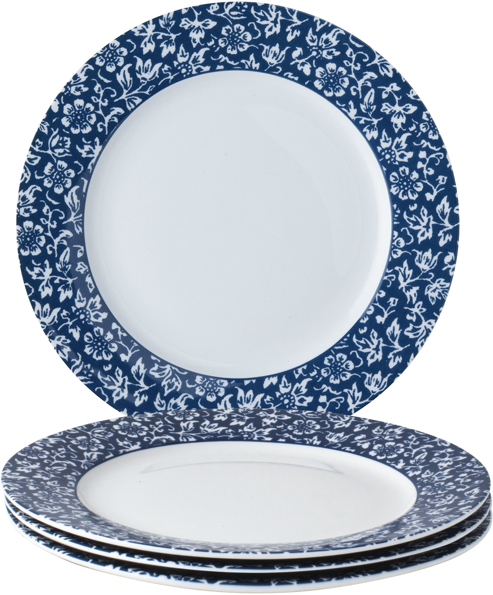 LAURA ASHLEY BLUEPRINT COLLECTABLES Dessertteller »Sweet Allysum«, (Set, 4 St., 4 Teller), Porzellan, Ø 20 cm