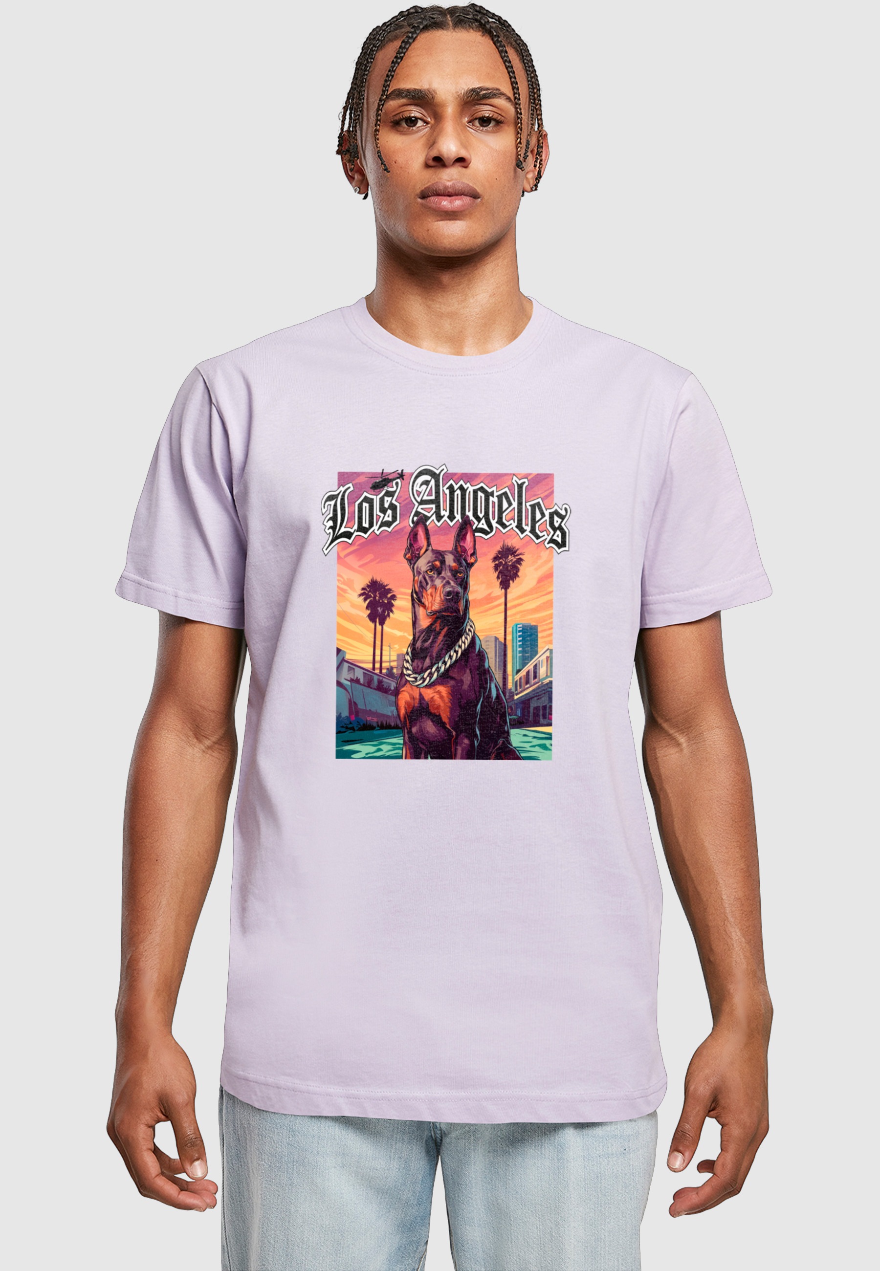 MisterTee T-Shirt »MisterTee Los Angeles Dog Tee« 1 Stk.