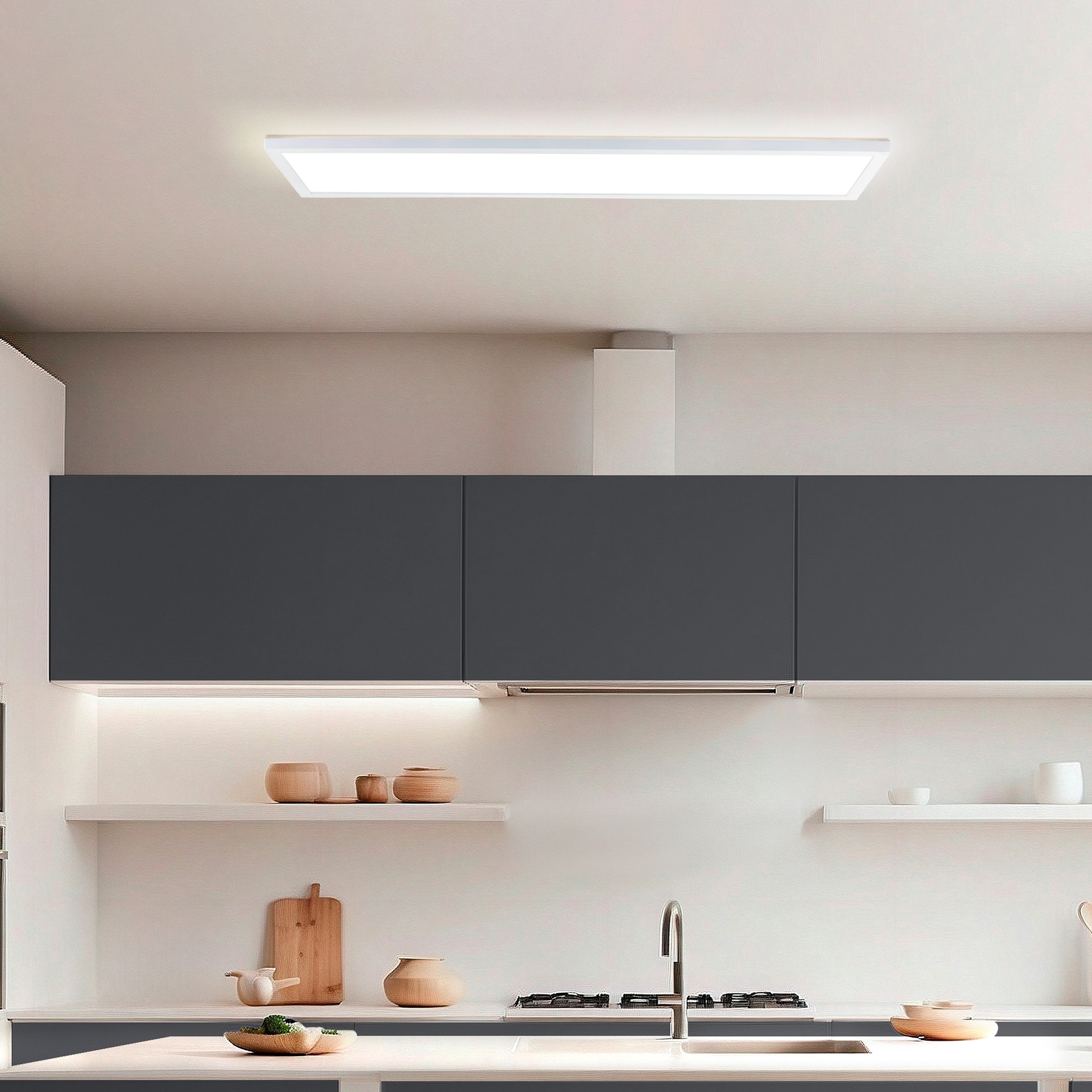 Hanseatic LED Panel »DLP220A« LED-Modul 1 Stk. warmweiß - kaltweiß Deckenlampe, Deckenleuchte dimmbar, CCT über Wandschalter