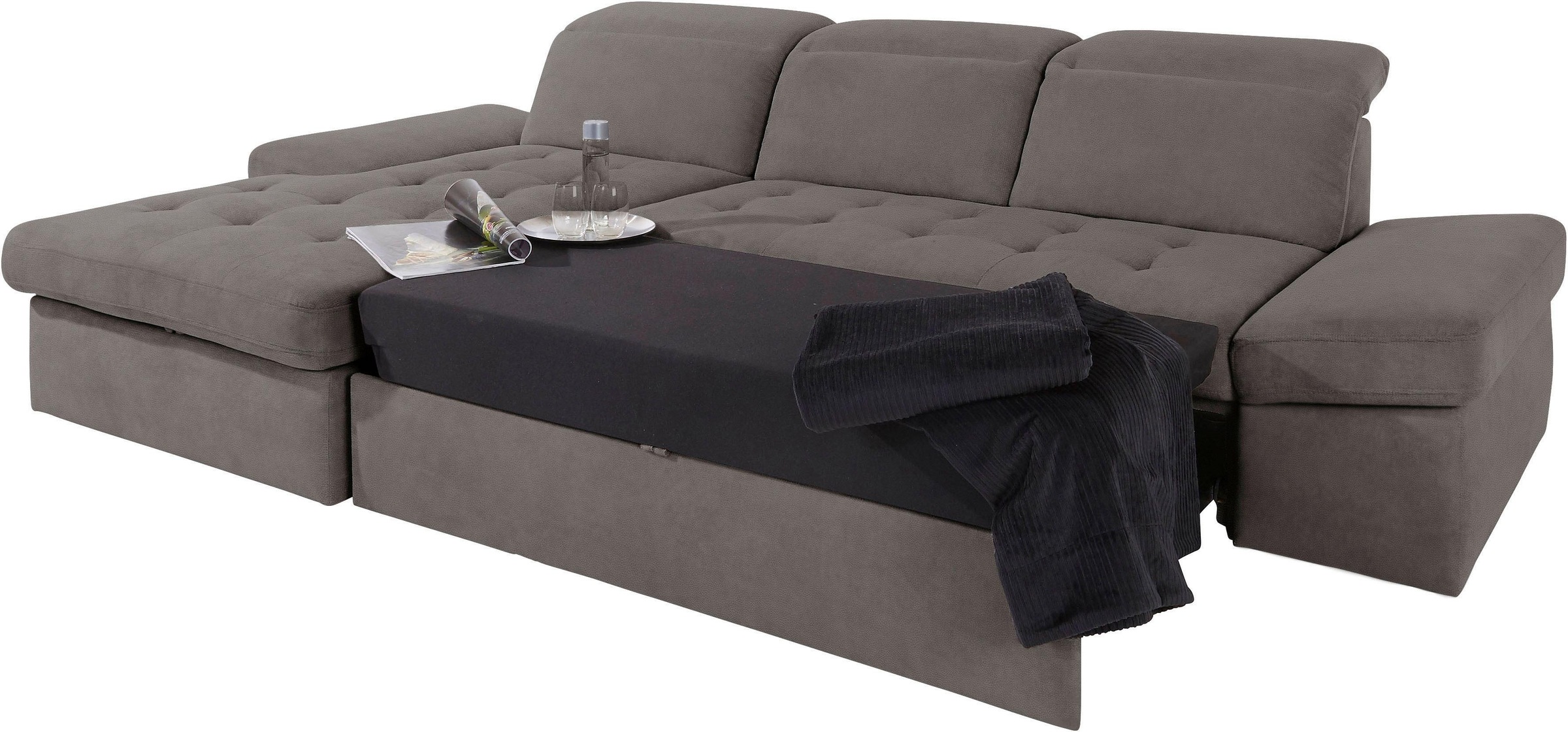 Thumbnail - sit&more Ecksofa "Stardust L-Form" wahlweise mit Bettfunktion und Bettkasten