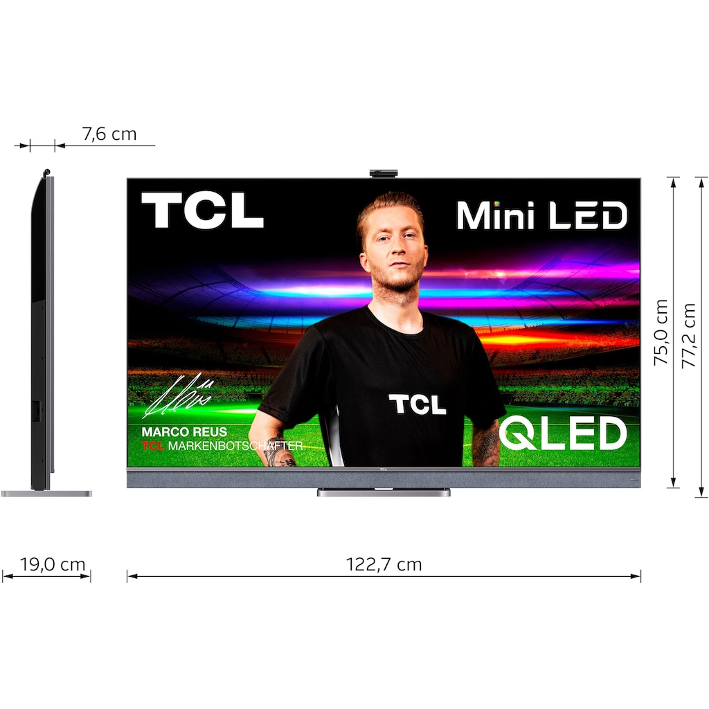 TCL QLED Mini LED-Fernseher »55C825X1«, 139,7 cm/55 Zoll, 4K Ultra HD, Android TV-Smart-TV
