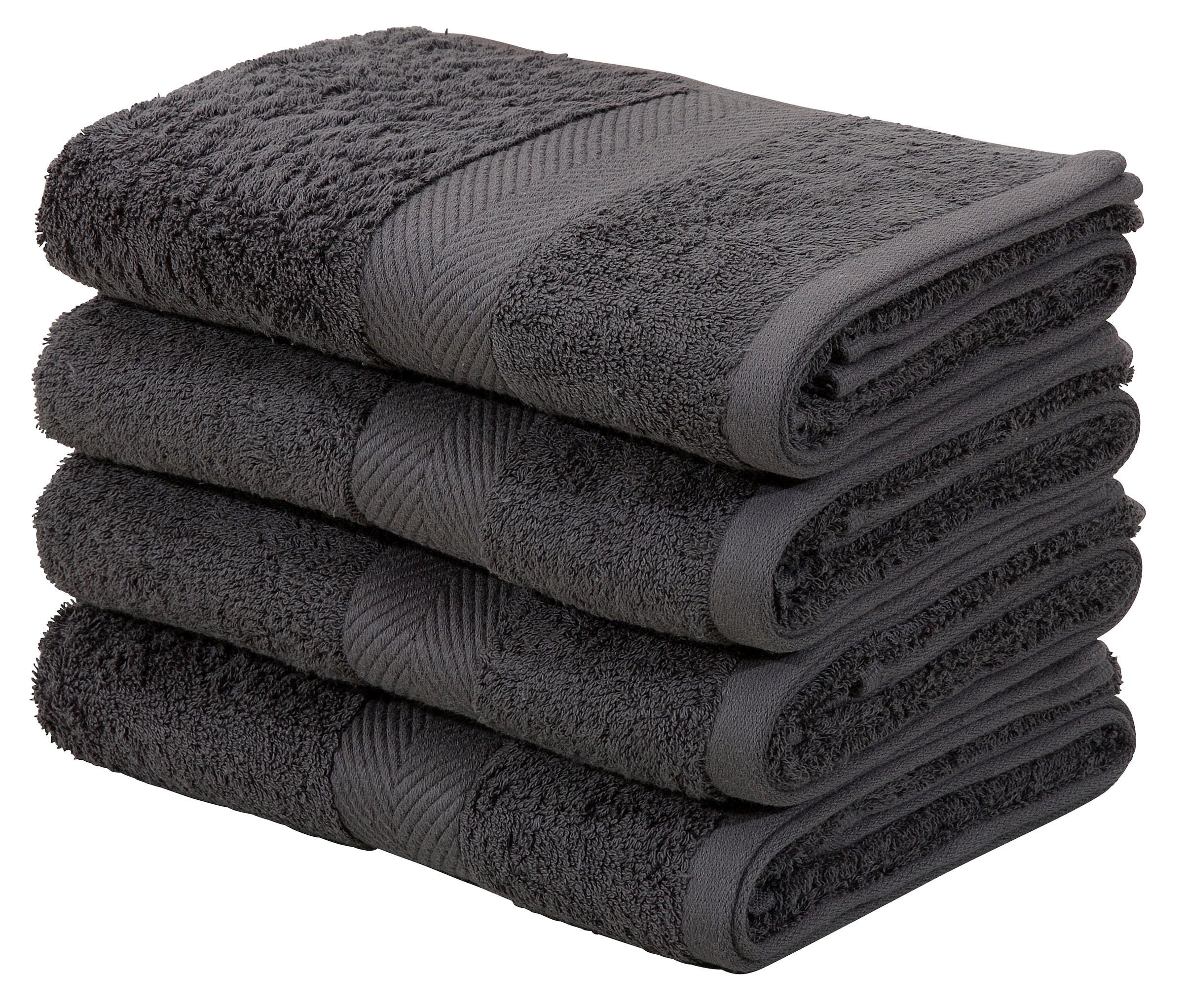 Home affaire Handtücher »Eva«, (4 St.), Premium-Qualität 550g/m²,  flauschig, Handtuchset aus 100 % Baumwolle | BAUR