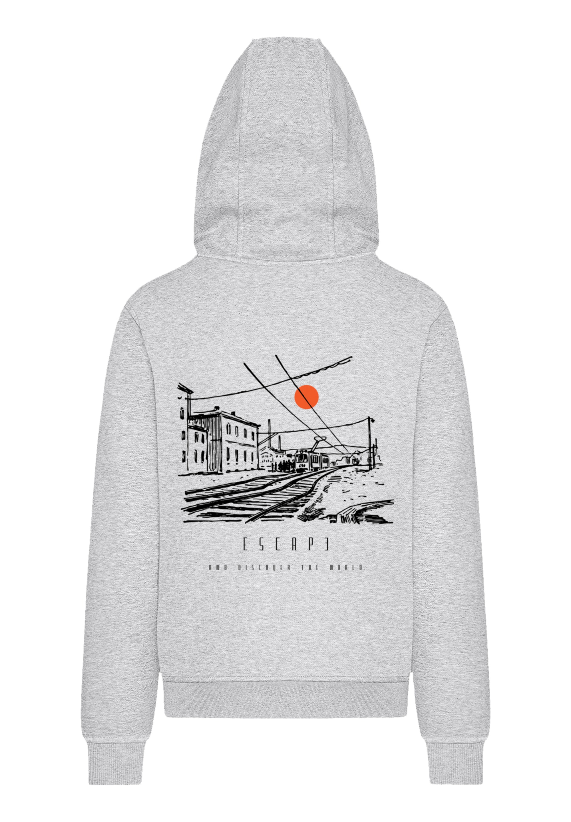 F4NT4STIC Kapuzenpullover »Escape Discover the World Town Train Station«, Premium Qualität, ESCAPE Collection