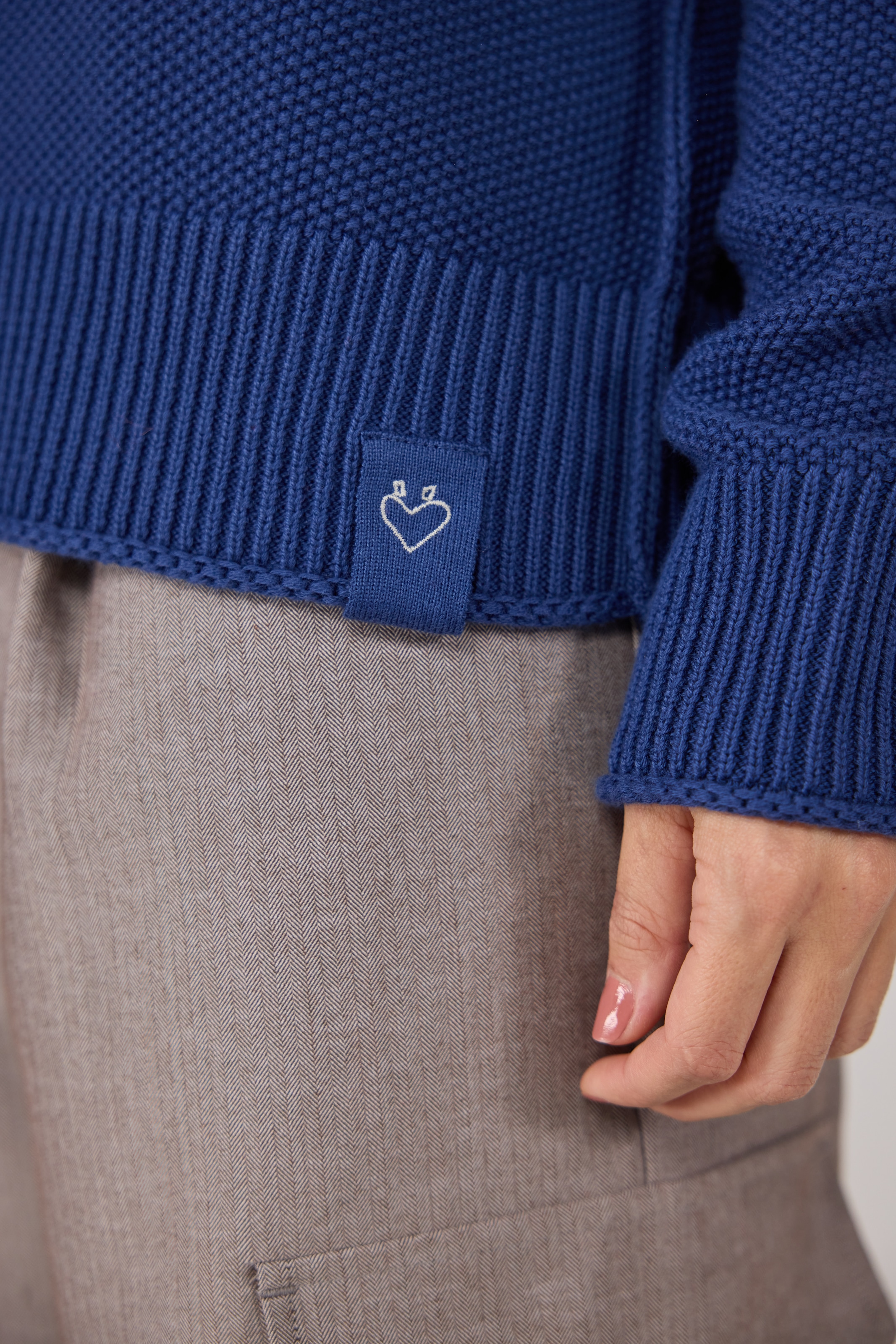 Lieblingsstück Stehkragenpullover »NeeleEP«, mit Perlmuster