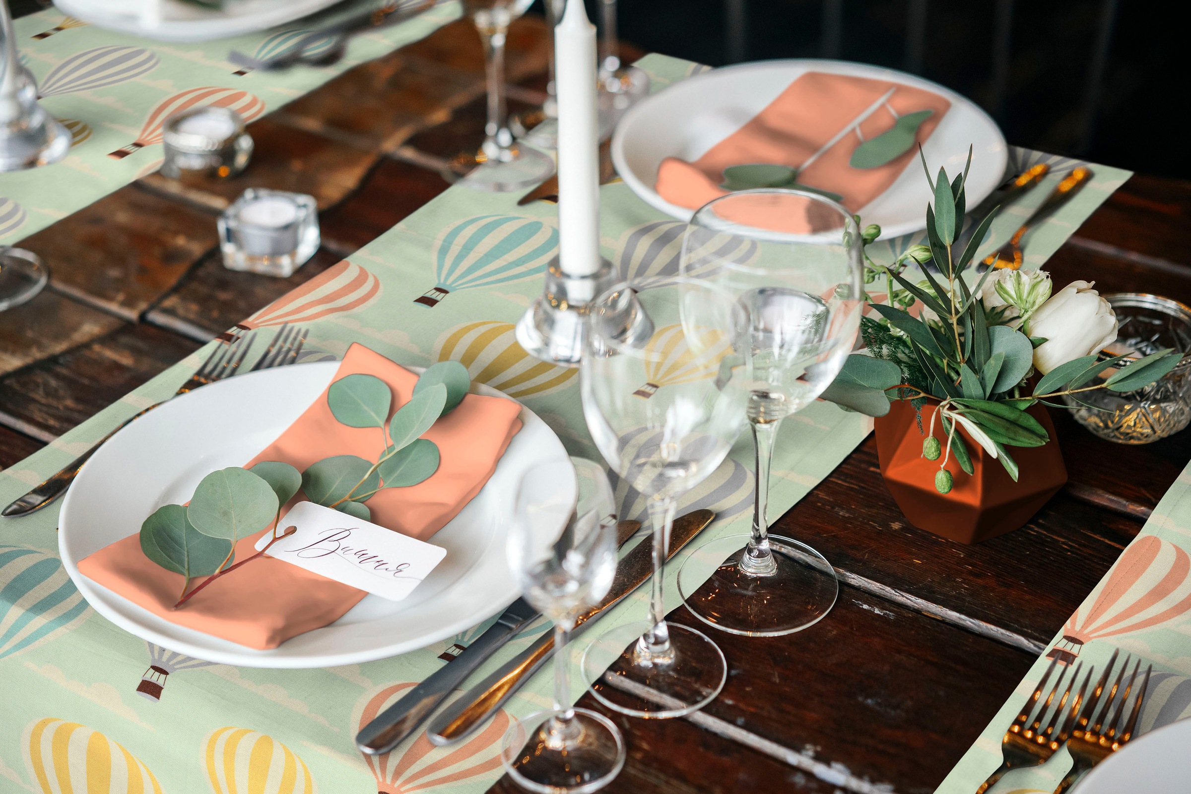 Adam Tischläufer "Balloons" GOTS organic,zertifiziert durch CERES 0242für K günstig online kaufen